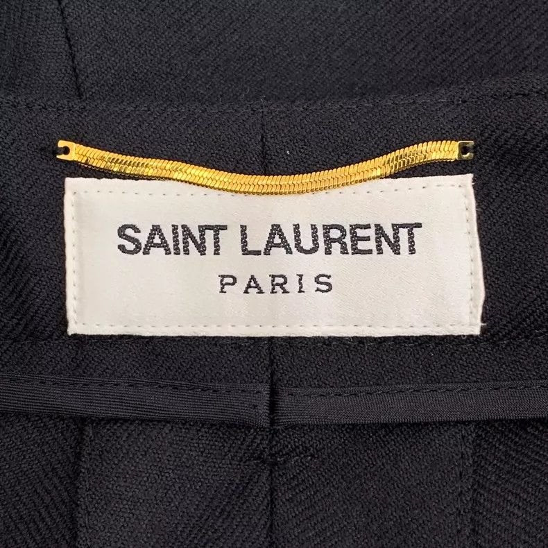 Saint Laurent Paris Saint Laurent Paris size M Black wool casual cropped trous Size US 27 - 5 Thumbnail