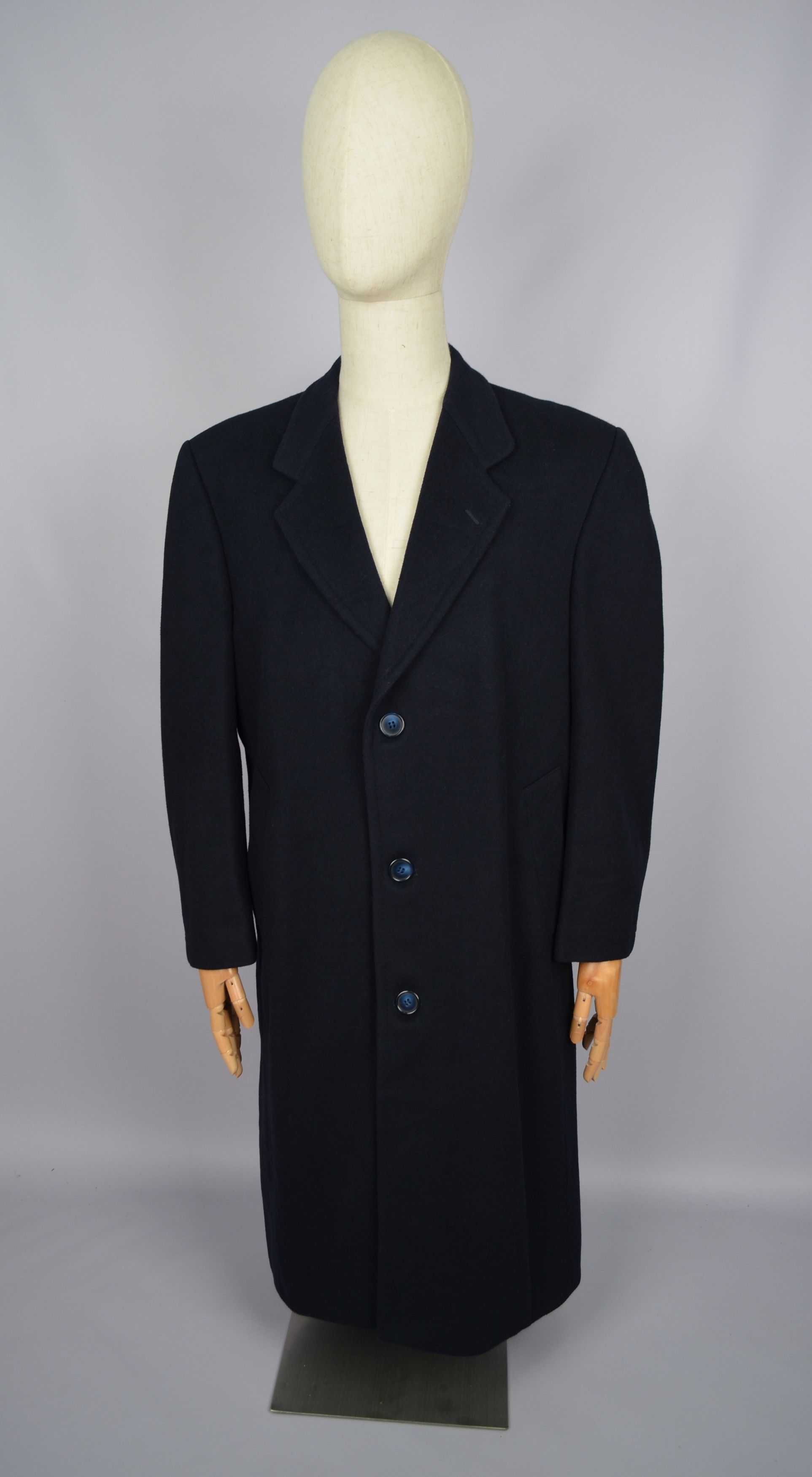 Vintage × Yves Saint Laurent Yves Saint Laurent Diffusion Hommes Cashmere Coat Jacket Size US L / EU 52-54 / 3 - 2 Thumbnail
