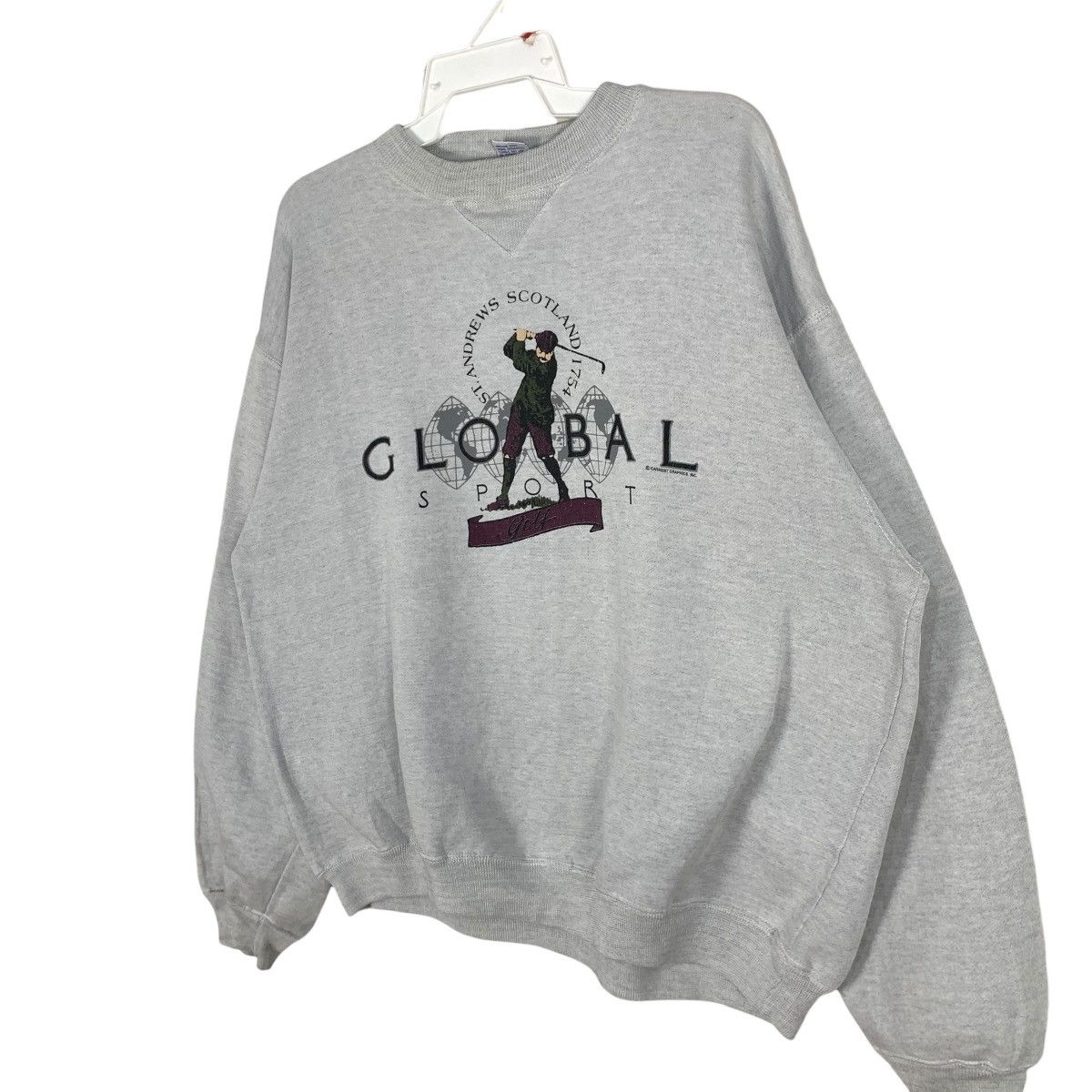 Vintage Vintage Global Sport Golf Andrew Scotland Sweatshirt BigLogo Size US L / EU 52-54 / 3 - 3 Thumbnail