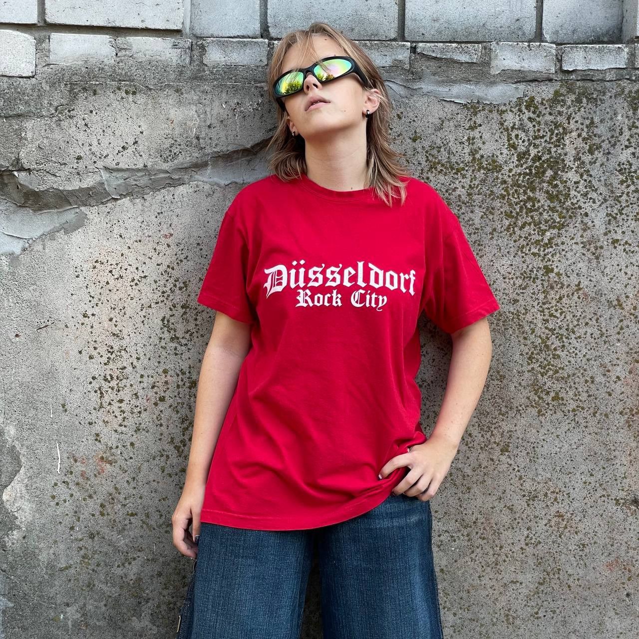 Band Tees × Vintage Vintage Düsseldorf Rock City T-shirts Big Logo Band Rock Y2K Size US L / EU 52-54 / 3 - 1 Thumbnail