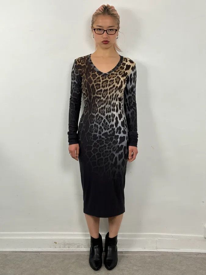 Iceberg 2000s Iceberg Leopard Print Dress Size M / US 6-8 / IT 42-44 - 2 Thumbnail