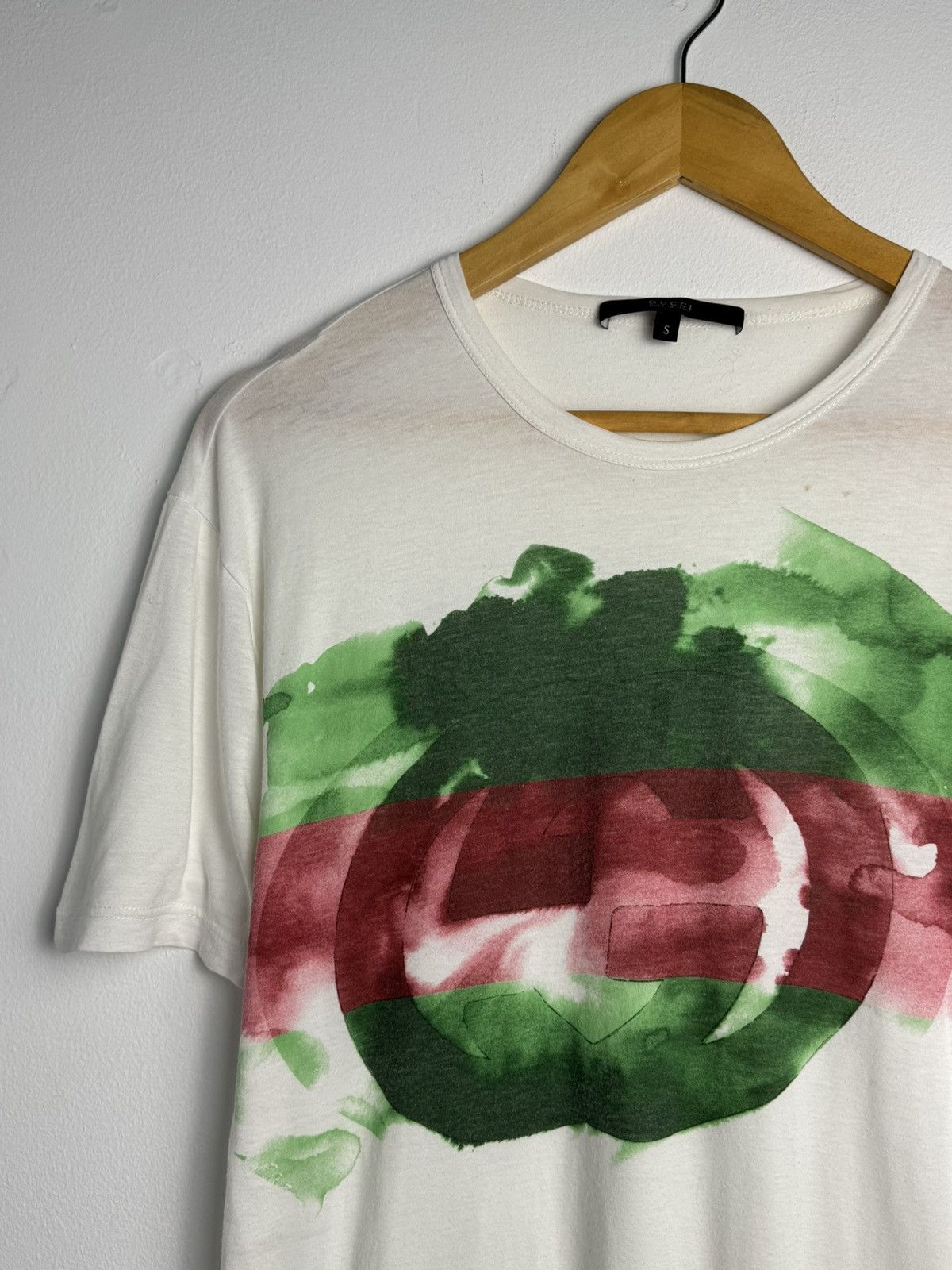 Gucci Gucci T-Shirt Luxury Brand Big Center Logo Y2K Size S / US 4 / IT 40 - 2 Thumbnail