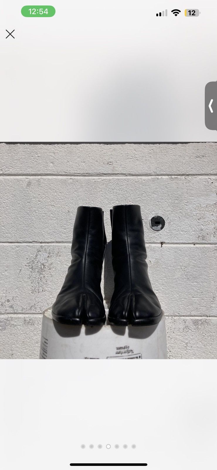 Maison Margiela Maison Margiela Black Leather Tabi Boots Size US 11 / IT 41 - 4 Thumbnail