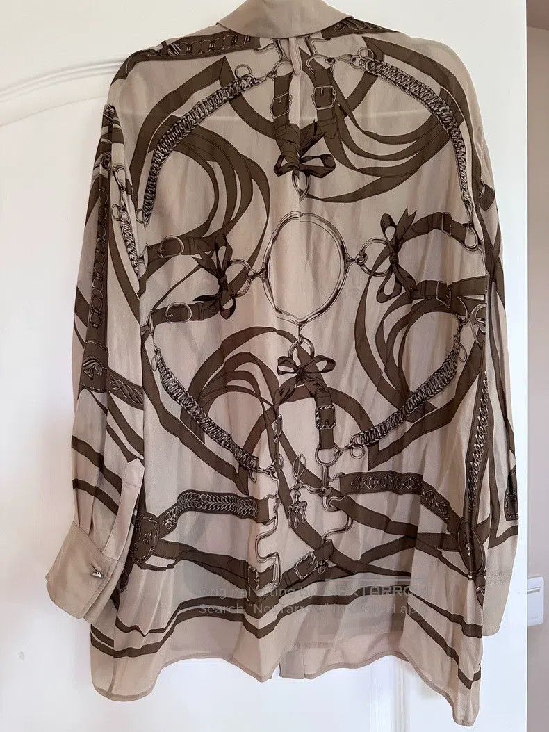 Hermes Hermes Silk Shirt Size XXS / US 00 / IT 34 - 3 Thumbnail