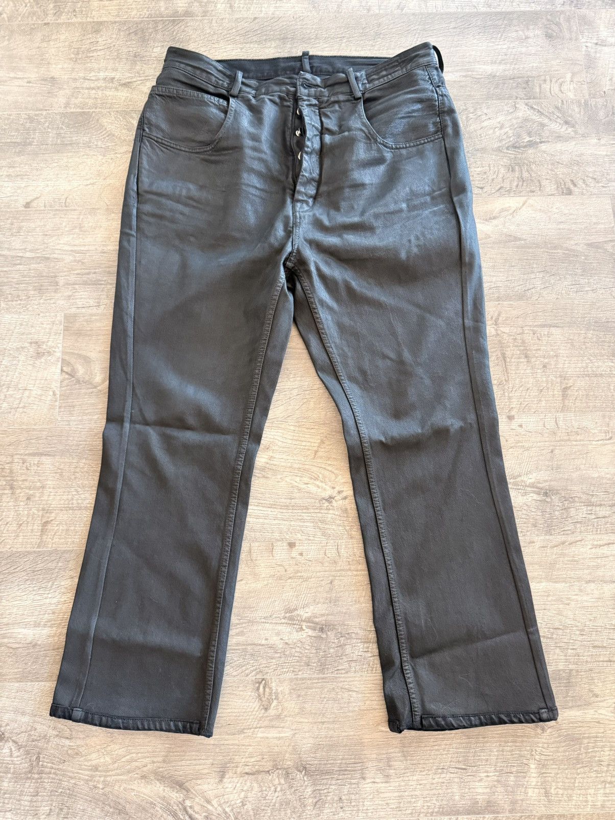 Ann Demeulemeester Kevin Waxed Denim Jeans | Grailed