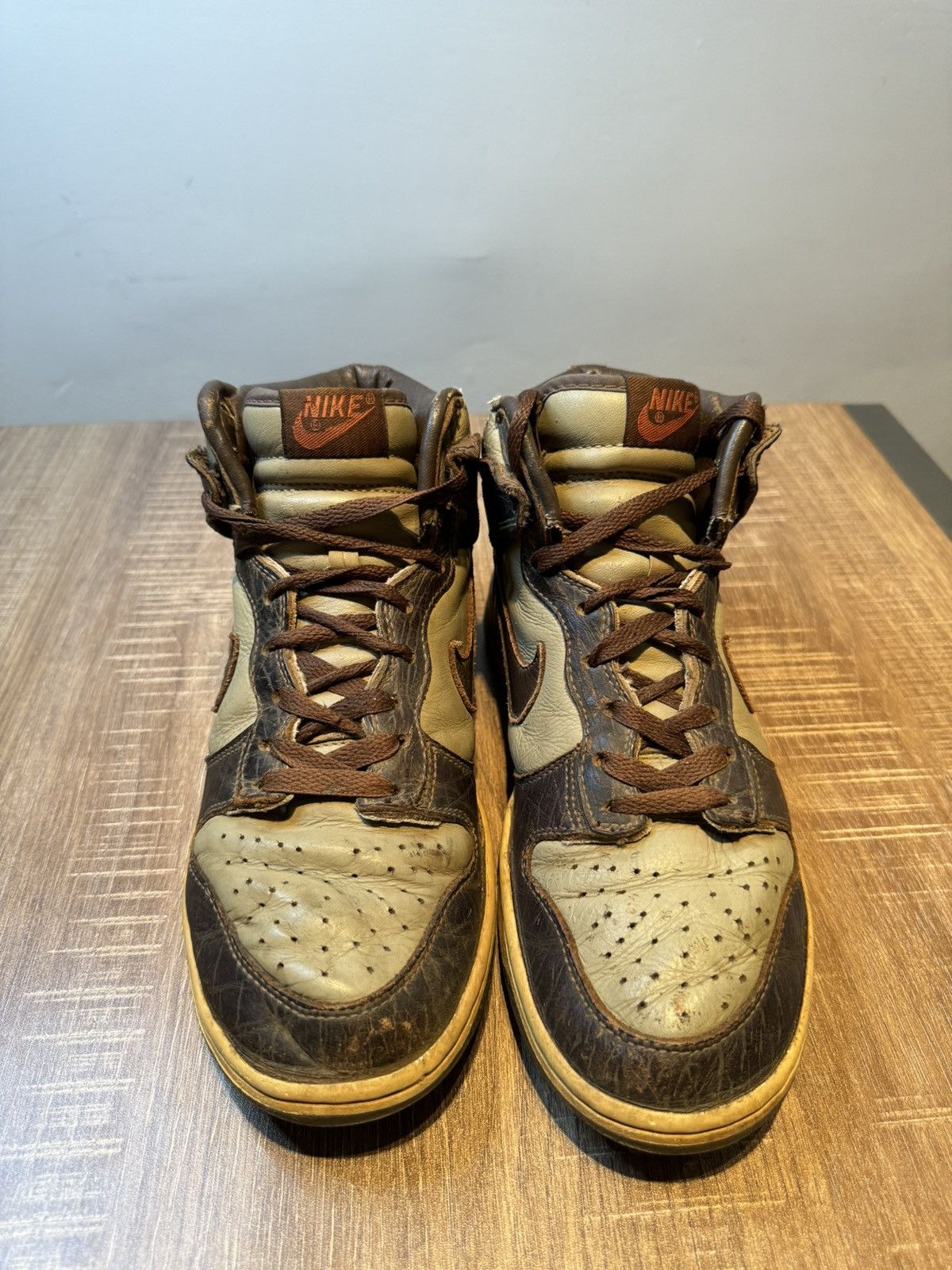 Nike Nike x Mark Ronson Dunk High Premium Brown LE Size 8.5 Shoes Size US 8.5 / EU 41-42 - 3 Thumbnail