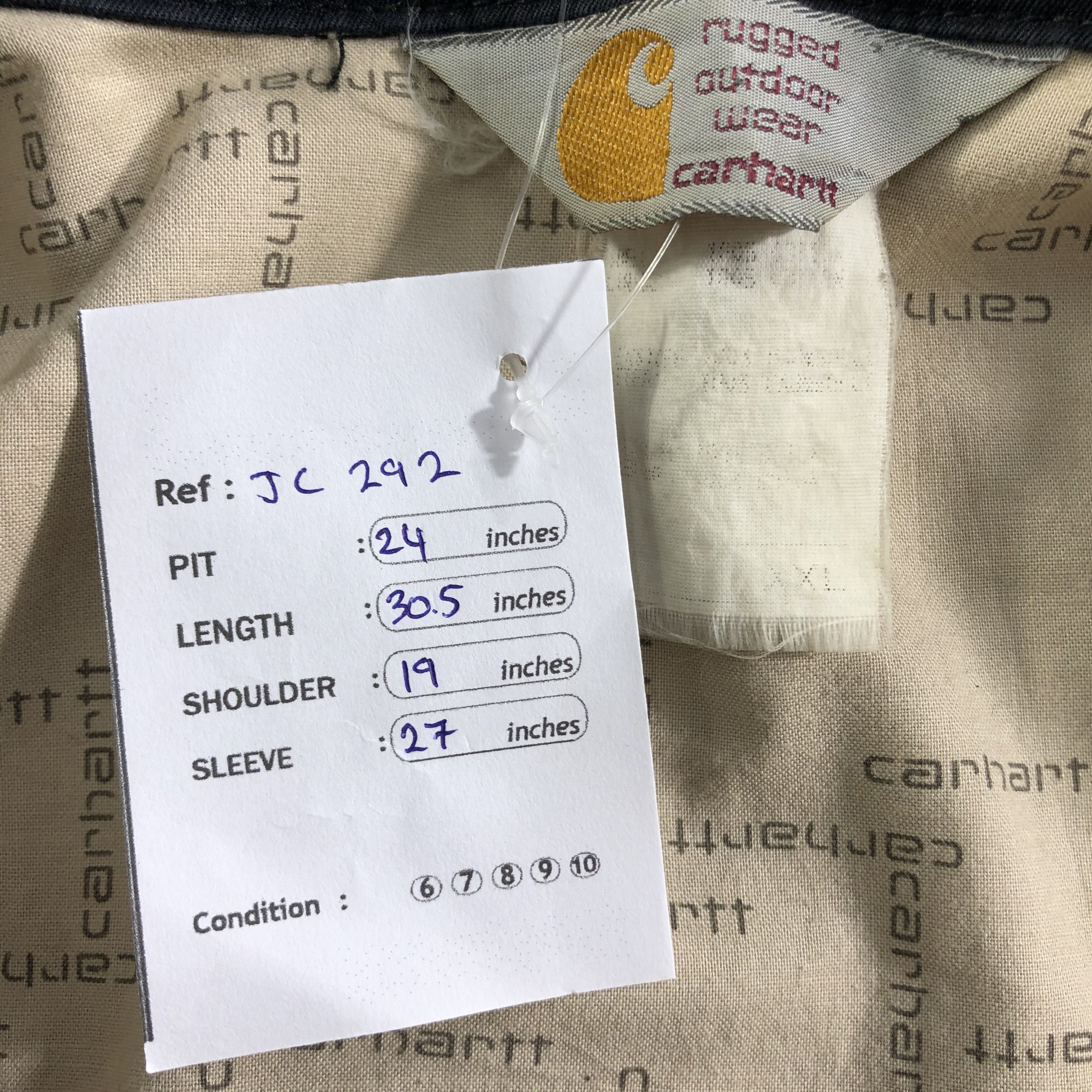Carhartt Carharrt Button Up Workwear Chore Jacket-JC292 Size US XXL / EU 58 / 5 - 9 Thumbnail
