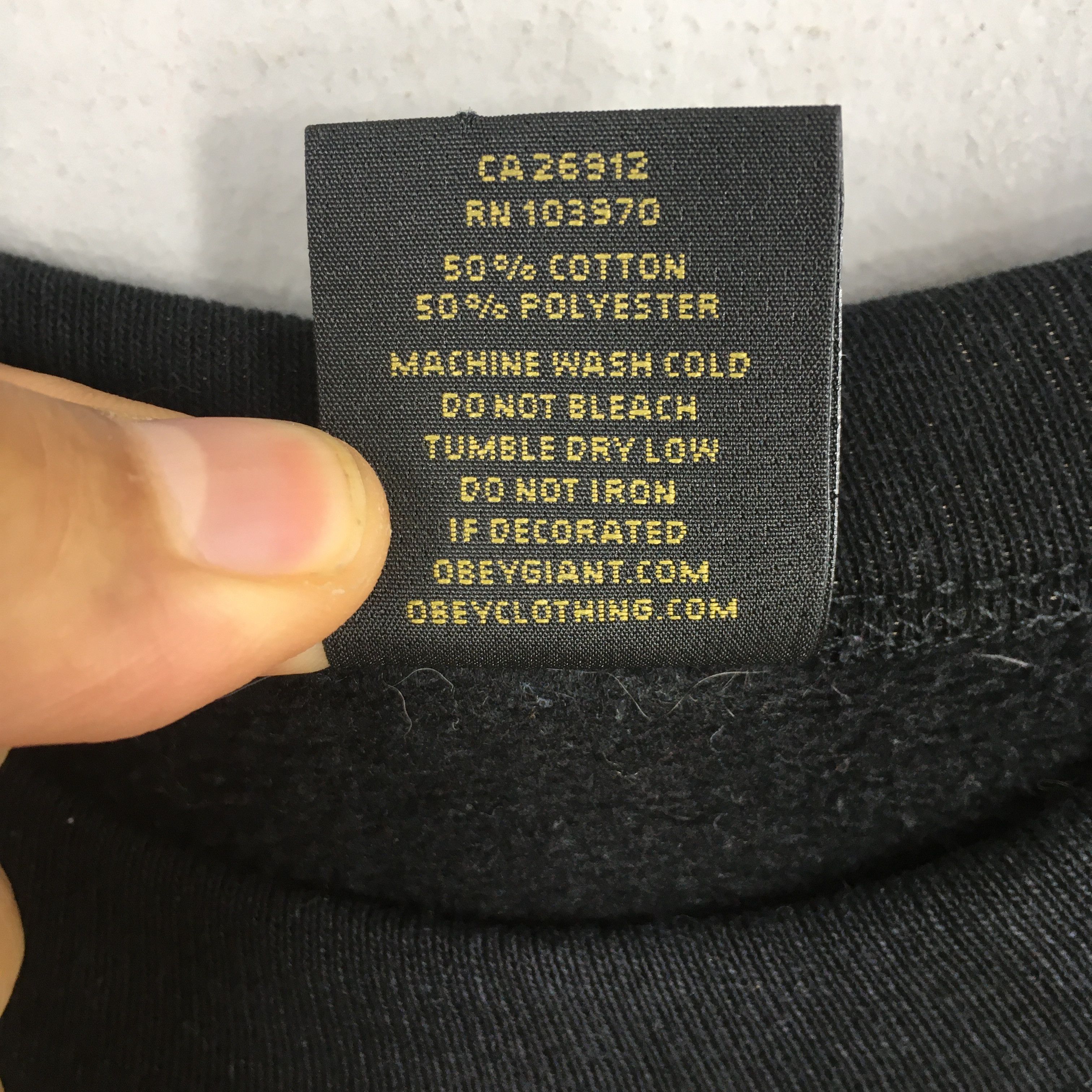 Obey × Vintage Vintage Obey Worldwide OG Logo Black Sweatshirt Medium Size US M / EU 48-50 / 2 - 6 Thumbnail