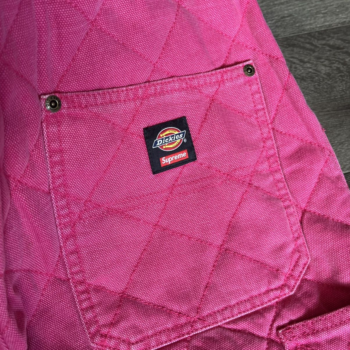 Dickies × Supreme Supreme x Dickies Quilted Double Knee Painter Pant Pink FW21 Size US 32 / EU 48 - 5 Thumbnail