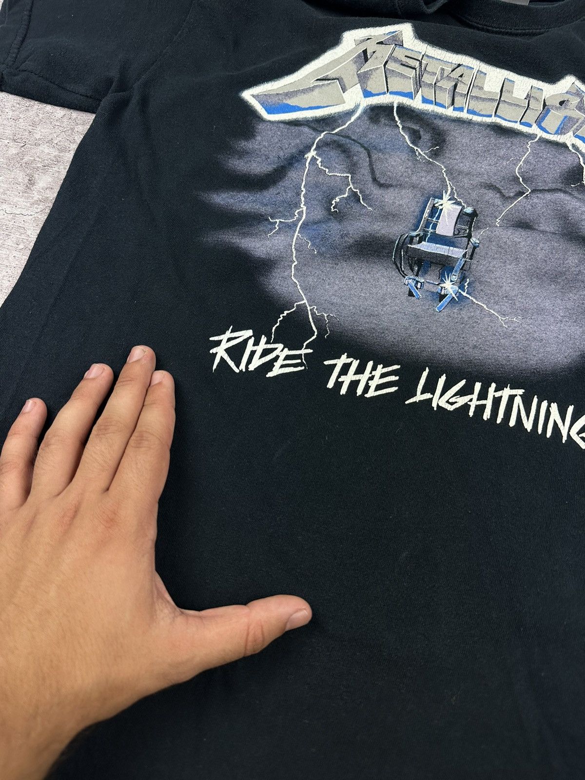 Band Tees 2007 Metallica Ride The Lightning Double Sided T Shirt Size US M / EU 48-50 / 2 - 16 Thumbnail
