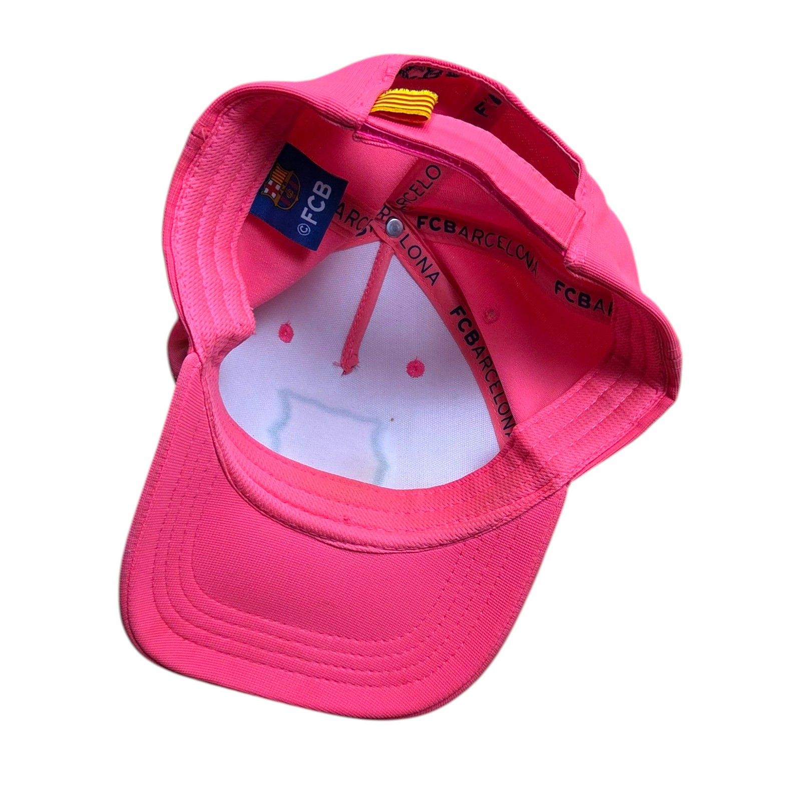 Vintage FCB Official FC Barcelona Pink Football Soccer Hat Cap Size ONE SIZE - 5 Thumbnail
