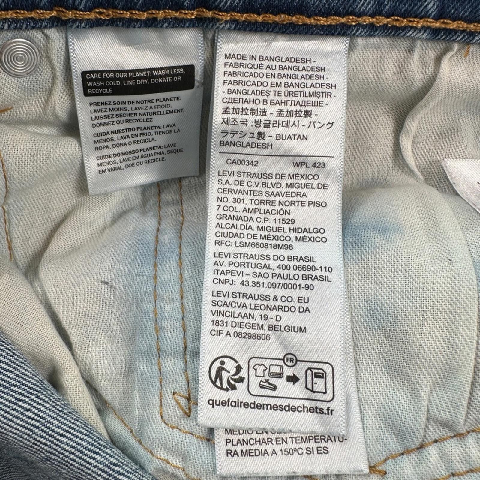 Levi's Levis 505 Mens Jean Denim Cutoff Shorts W40 Blue Frayed Hem Size US 40 / EU 56 - 8 Thumbnail