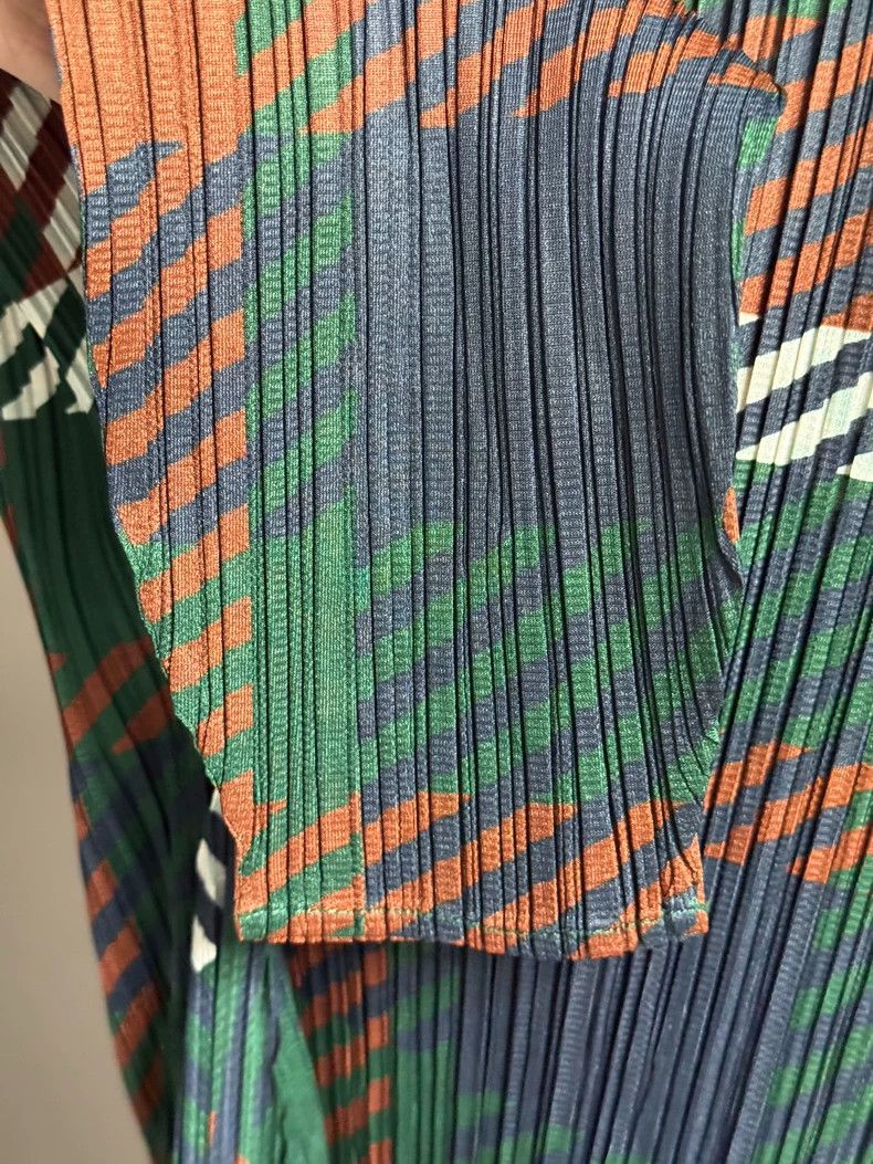 Issey Miyake Issey Miyake size:3 Brown and blue checkered dress Size S / US 4 / IT 40 - 3 Thumbnail
