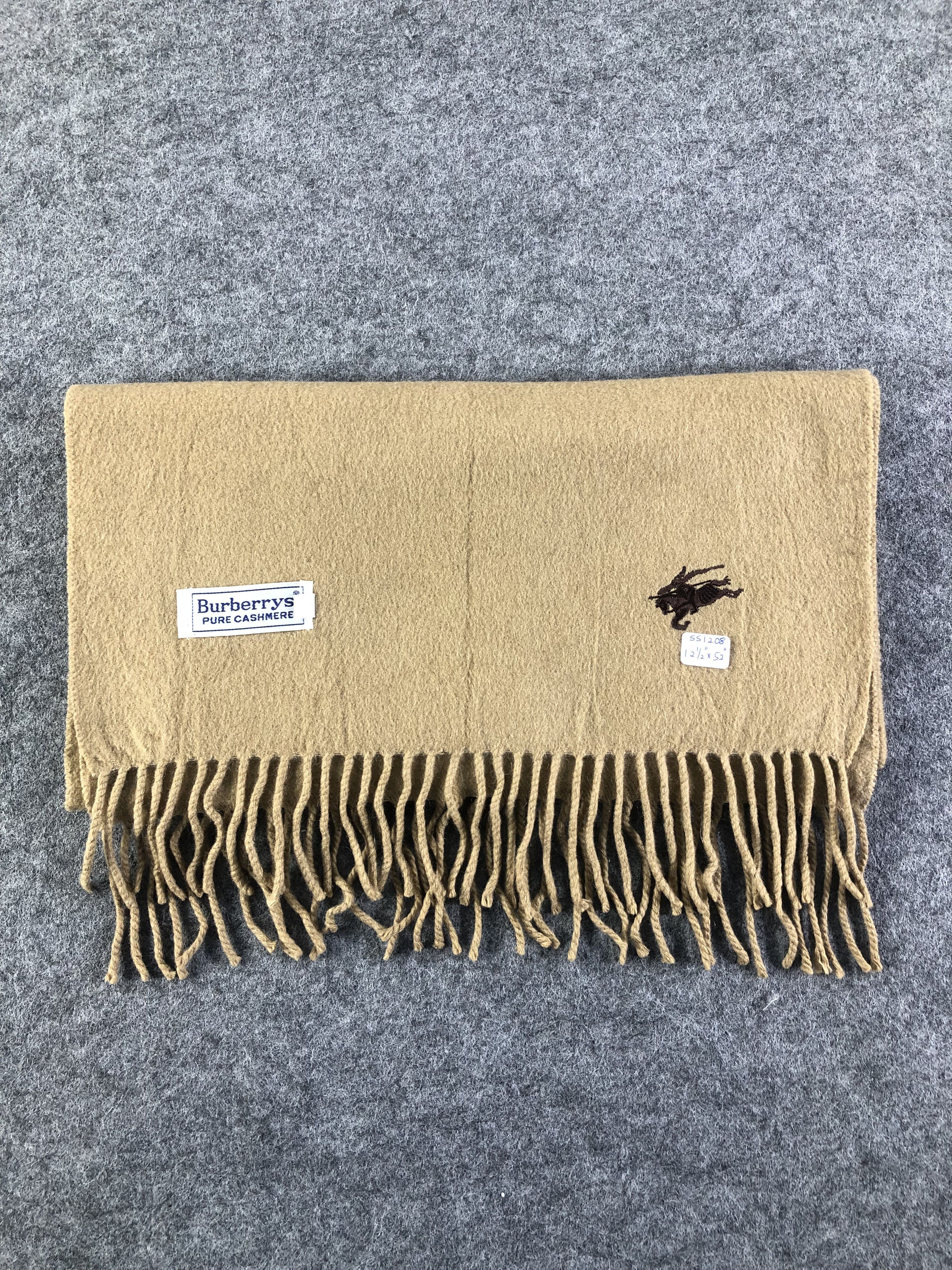 Burberry Burberry Pure Cashmere Scarf / Muffler / Neckwear Size ONE SIZE - 8 Thumbnail