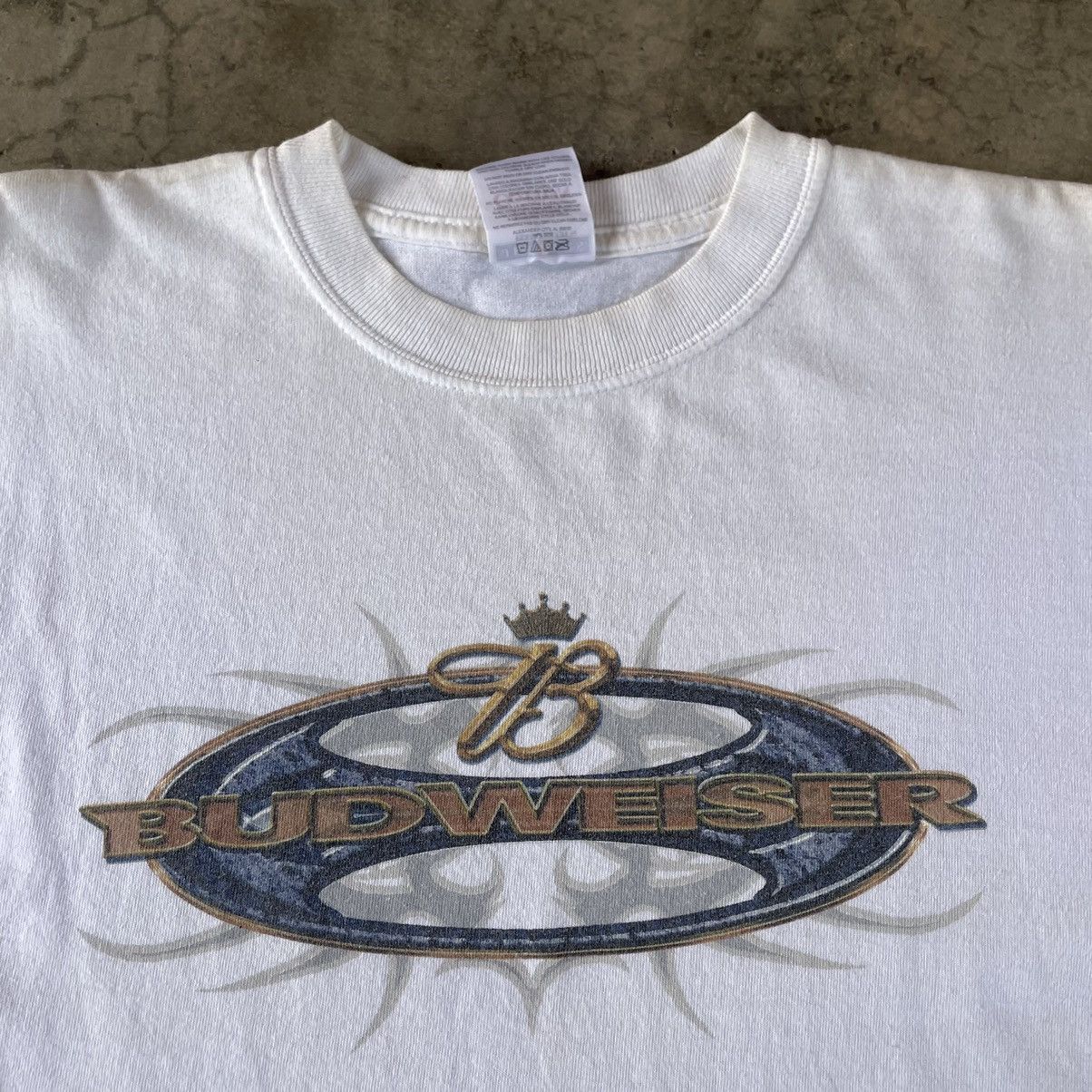 Budweiser × Vintage 🔥🔥Vintage Budweiser Big Logo Spellout Promo Drink Tee Size US M / EU 48-50 / 2 - 2 Thumbnail