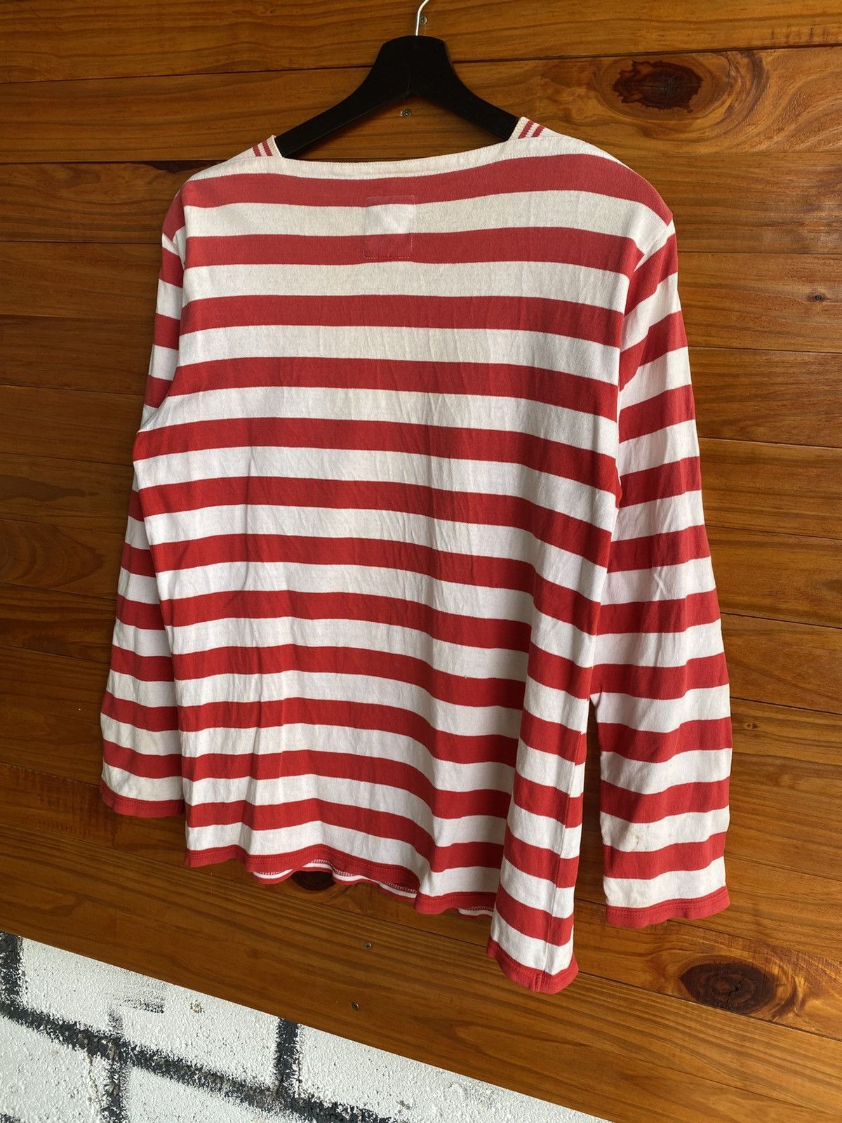 Junko Shimada Vintage Junko Shimada Red White Striped Nautical Shirt Size US M / EU 48-50 / 2 - 9 Thumbnail