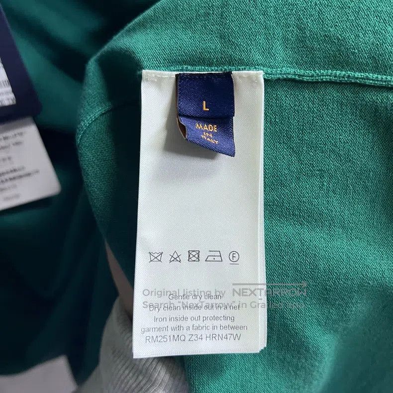 Louis Vuitton Louis Vuitton Green crew neck Logo cotton short sleeve Size US L / EU 52-54 / 3 - 4 Thumbnail