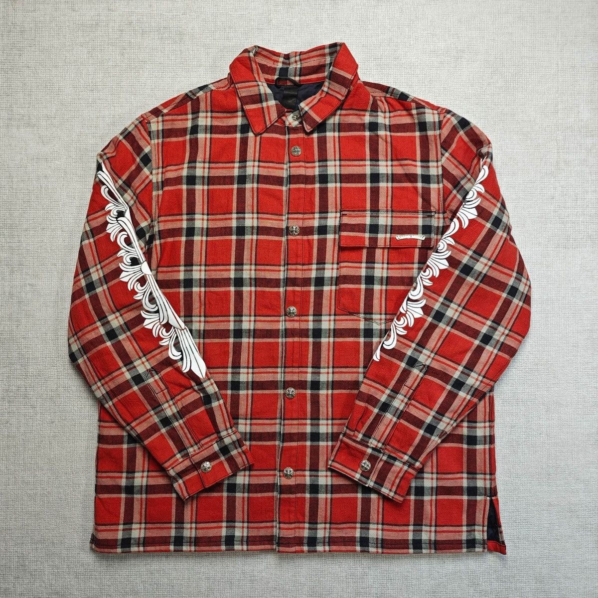 Chrome Hearts Flannel with Silver Buttons