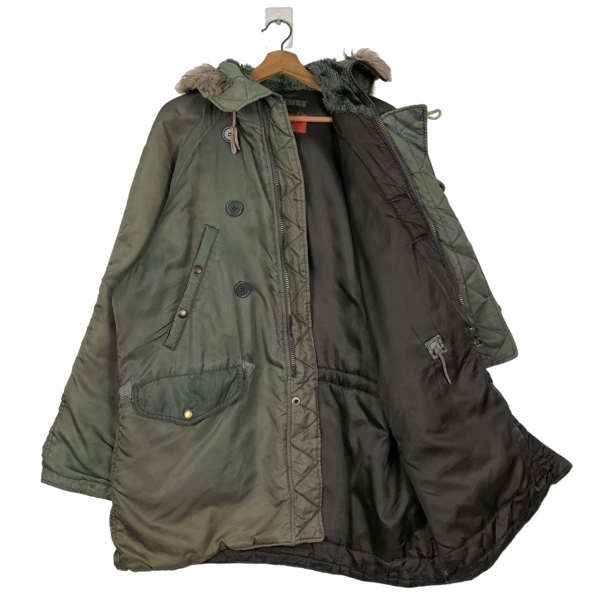 Avirex 🔥Vintage Fly Bomber Jacket Cargo Avirex Usa Mink Fur Hoodie Size US M / EU 48-50 / 2 - 12 Thumbnail