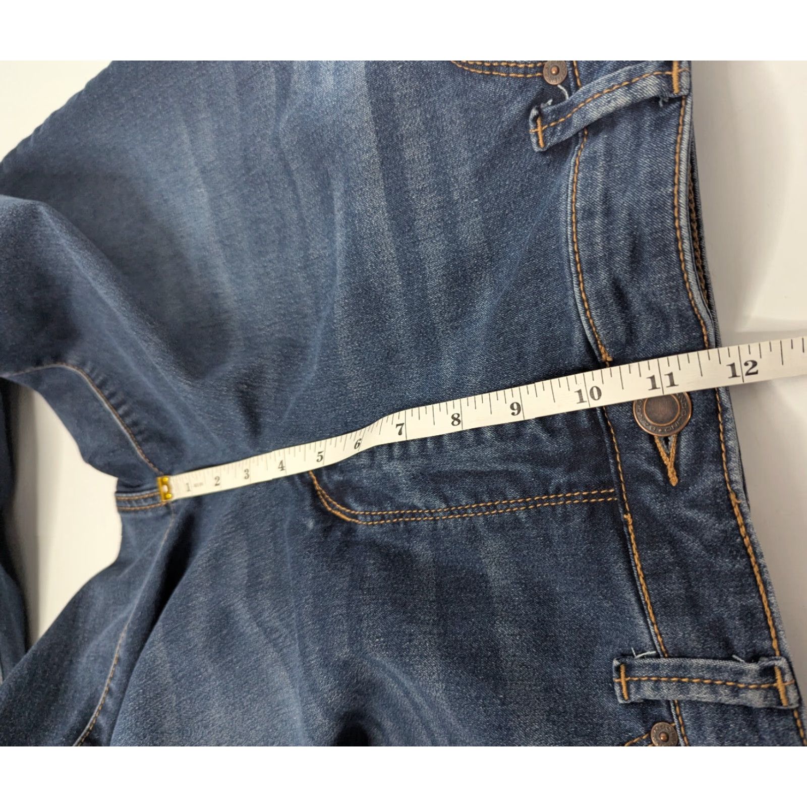 Vintage Bandolino Jeans Size 16 Womens Amy High Rise Medium Wash Blue Denim Stretch Size 38" / US 16 / IT 52 - 7 Thumbnail