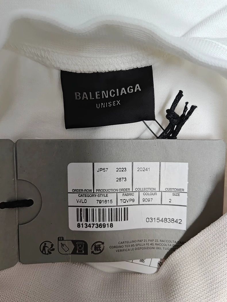 Balenciaga Balenciaga 24fw Tips Patchwork 3 Bsports Worn Short Sleeve Size US M / EU 48-50 / 2 - 6 Thumbnail