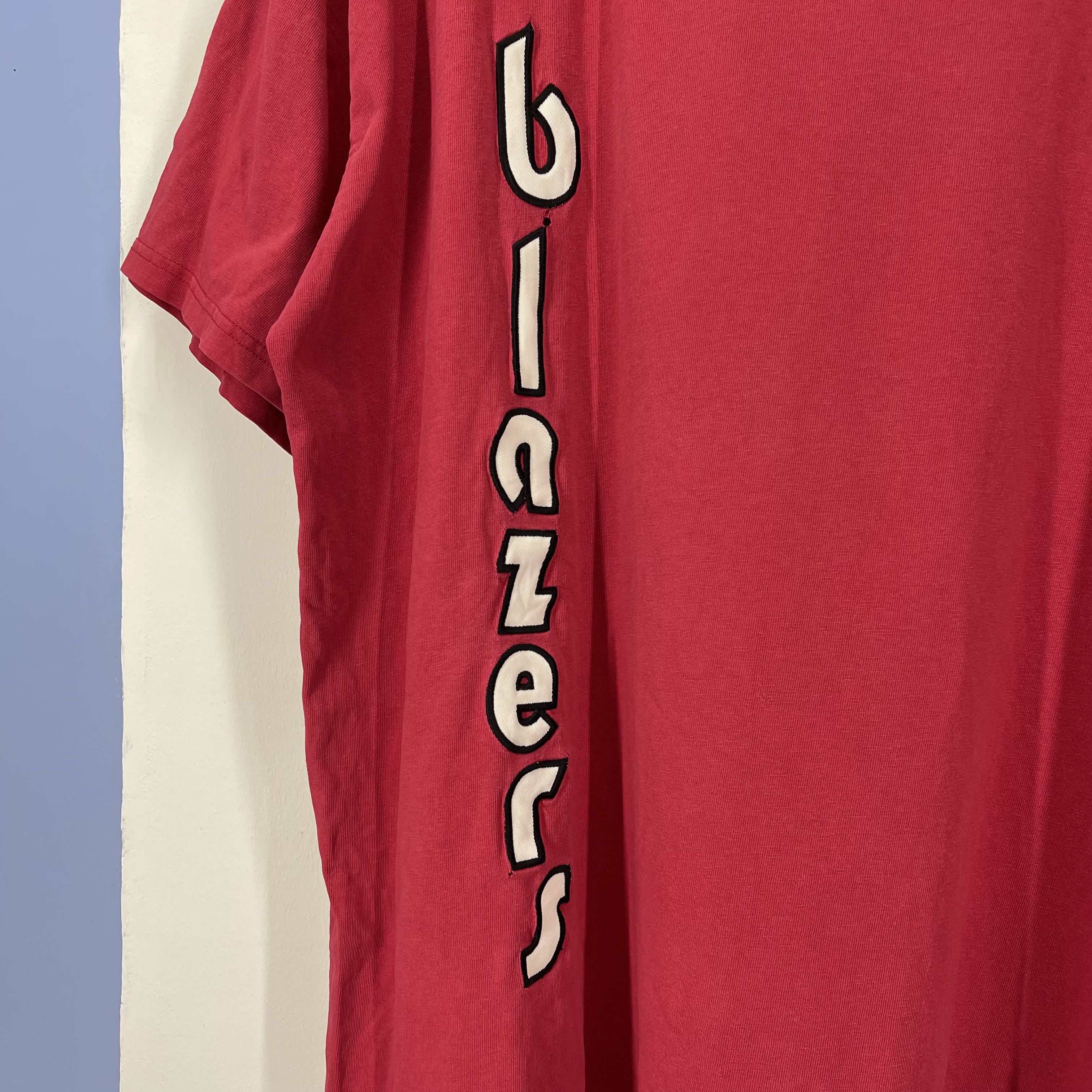 Nike Y2K Vintage BLAZERS by NIKE TEAM Crew Neck T Shirt #1727/06 Size US XL / EU 56 / 4 - 3 Thumbnail