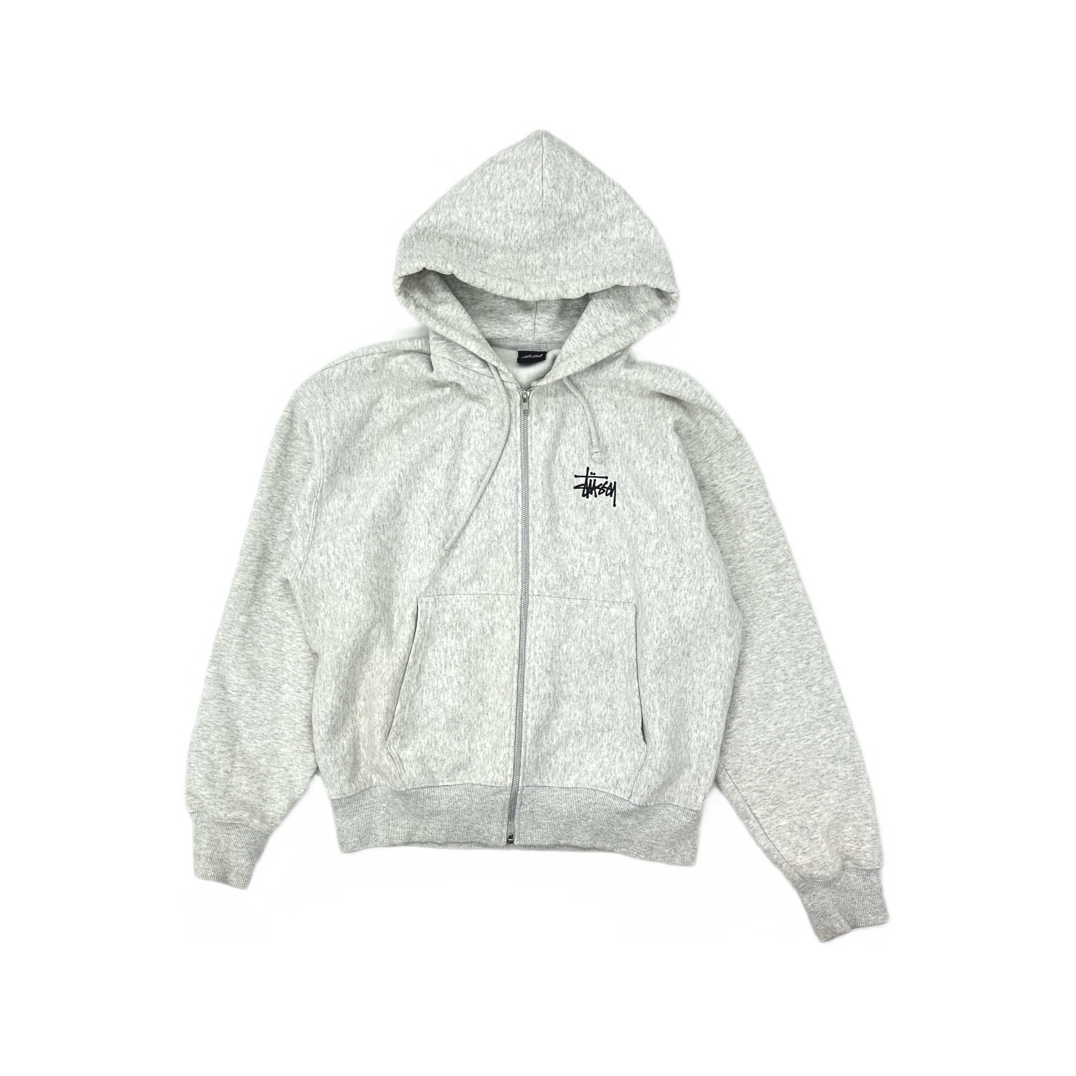 Stussy Stussy World Tour Zip Up Hoodie Grey sz M | Grailed