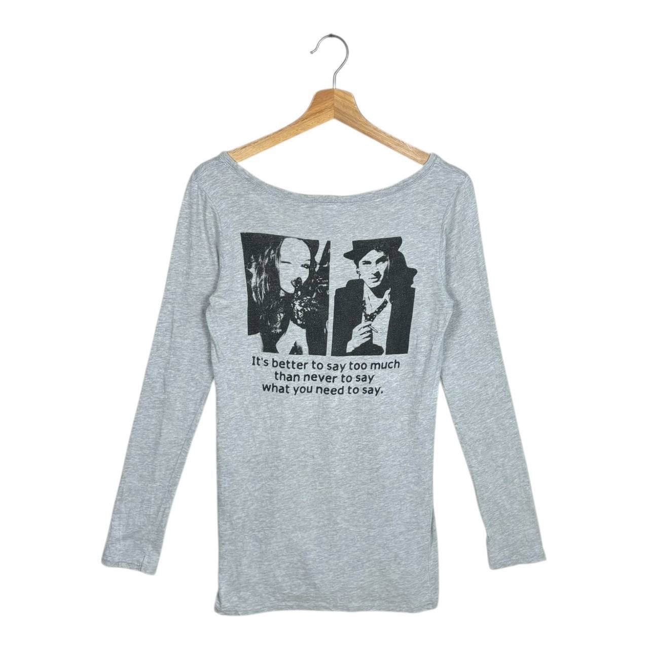SLY SLY Archive Graphic Long Sleeve Top Grey Y2K Japan Size 1 Size US S / EU 44-46 / 1 - 1 Thumbnail