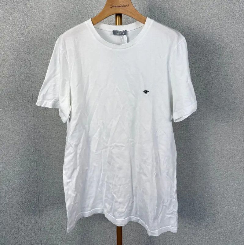 Dior Dior White Cotton T-Shirt for Women 0089 Size XL / US 12-14 / IT 48-50 - 1 Thumbnail