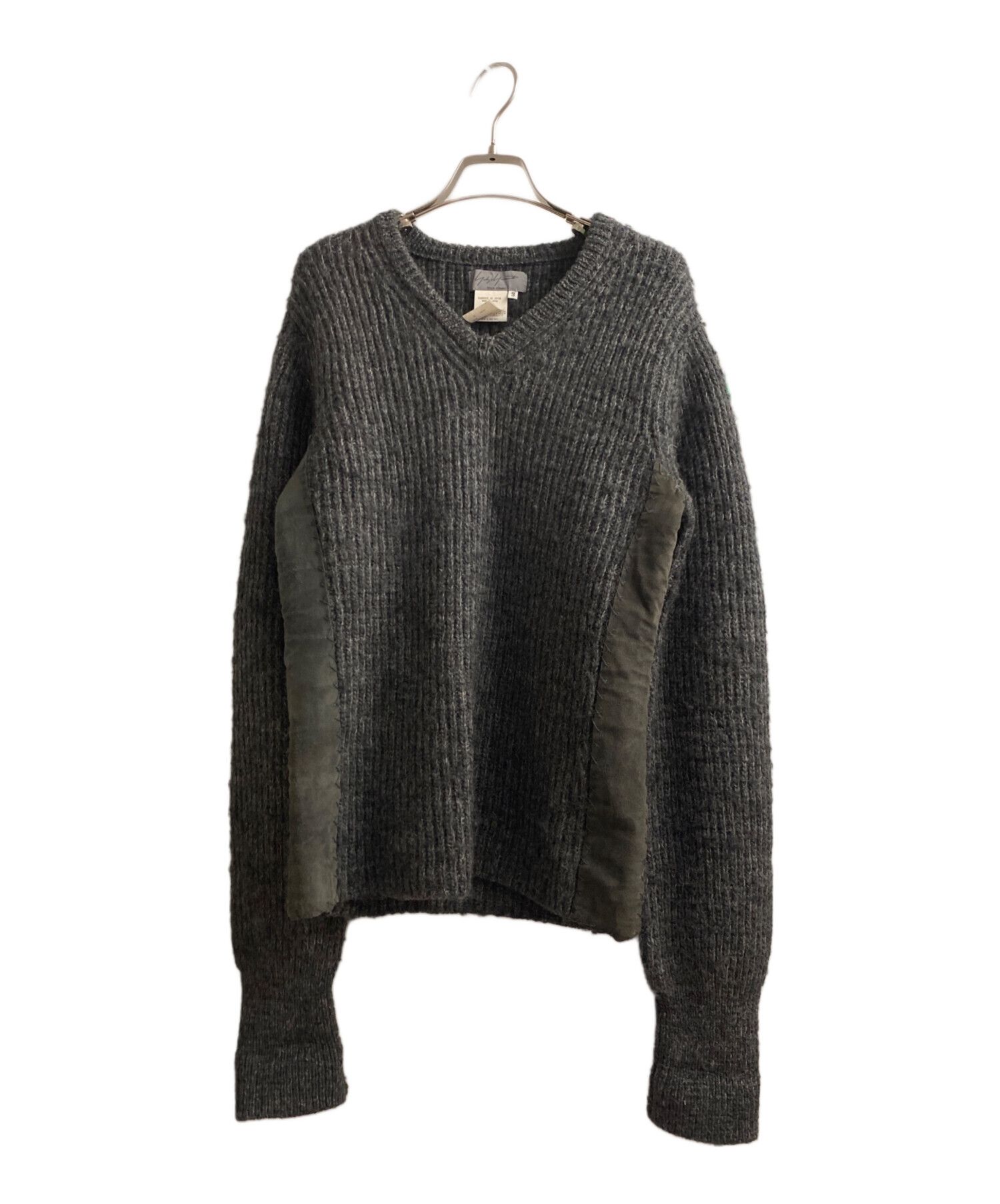 Yohji Yamamoto Yohji Yamamoto pour homme V-neck knit Size US L / EU 52-54 / 3 - 1 Thumbnail