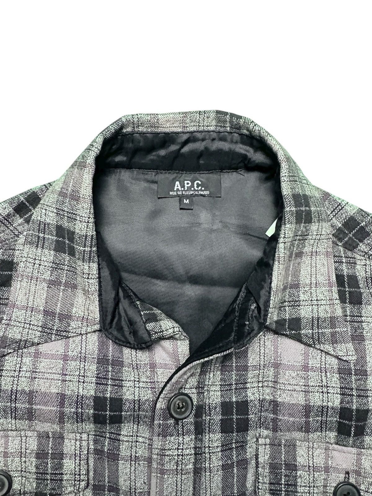 A.P.C. A.P.C. Flannel Shirt Padded Lined Jacket Size US M / EU 48-50 / 2 - 3 Thumbnail