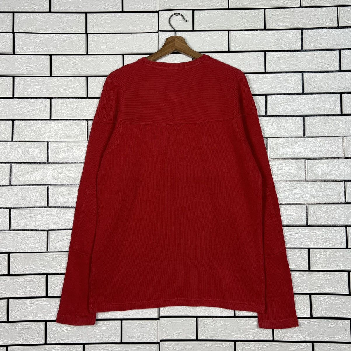 Tommy Jeans 90's TOMMY JEANS Embroidered Logo LS Vneck Tees #3993-C182 Size US S / EU 44-46 / 1 - 14 Thumbnail