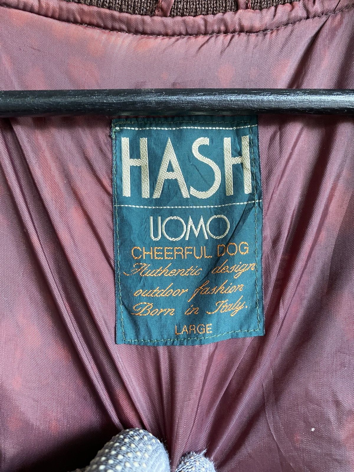 Japanese Brand Vintage HASH Uomo Cheerful Dog Wool Bomber Jacket Size US L / EU 52-54 / 3 - 16 Thumbnail