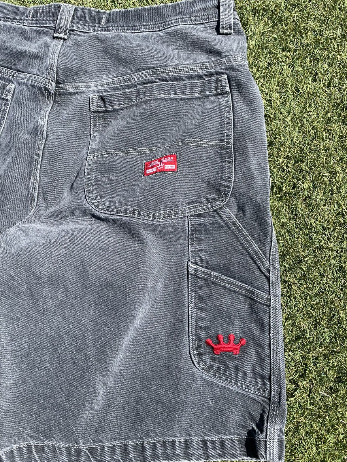 JNCO Vintage 90s Jnco jeans baggy black denim shorts skater jorts Size US 40 / EU 56 - 6 Thumbnail