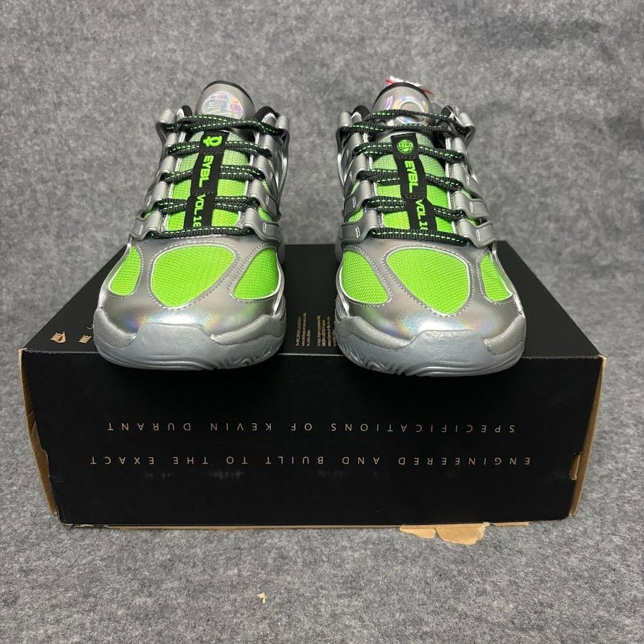 Nike Nike KD18 EYBL Metallic Silver Neon Basketball Shoes Men 8.5 Size US 8.5 / EU 41-42 - 4 Thumbnail