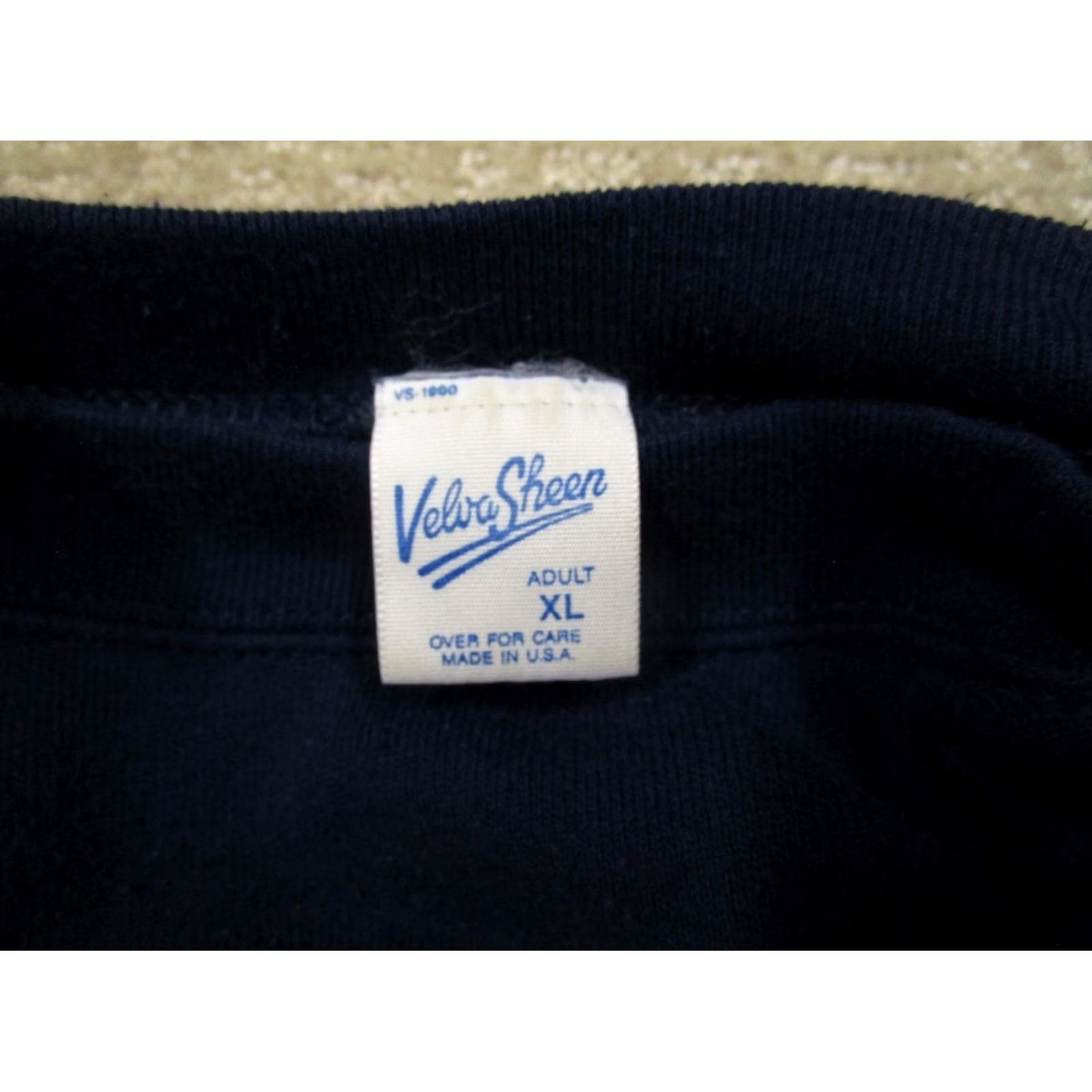 Velva Sheen VINTAGE Velva Sheen Sweatshirt Men XL Blue Bald Eagle USA 80s Graphic Print Crew Neck Pullover City Music Patriotic USA Boys/Girls Mens Womens Size US XL / EU 56 / 4 - 7 Thumbnail