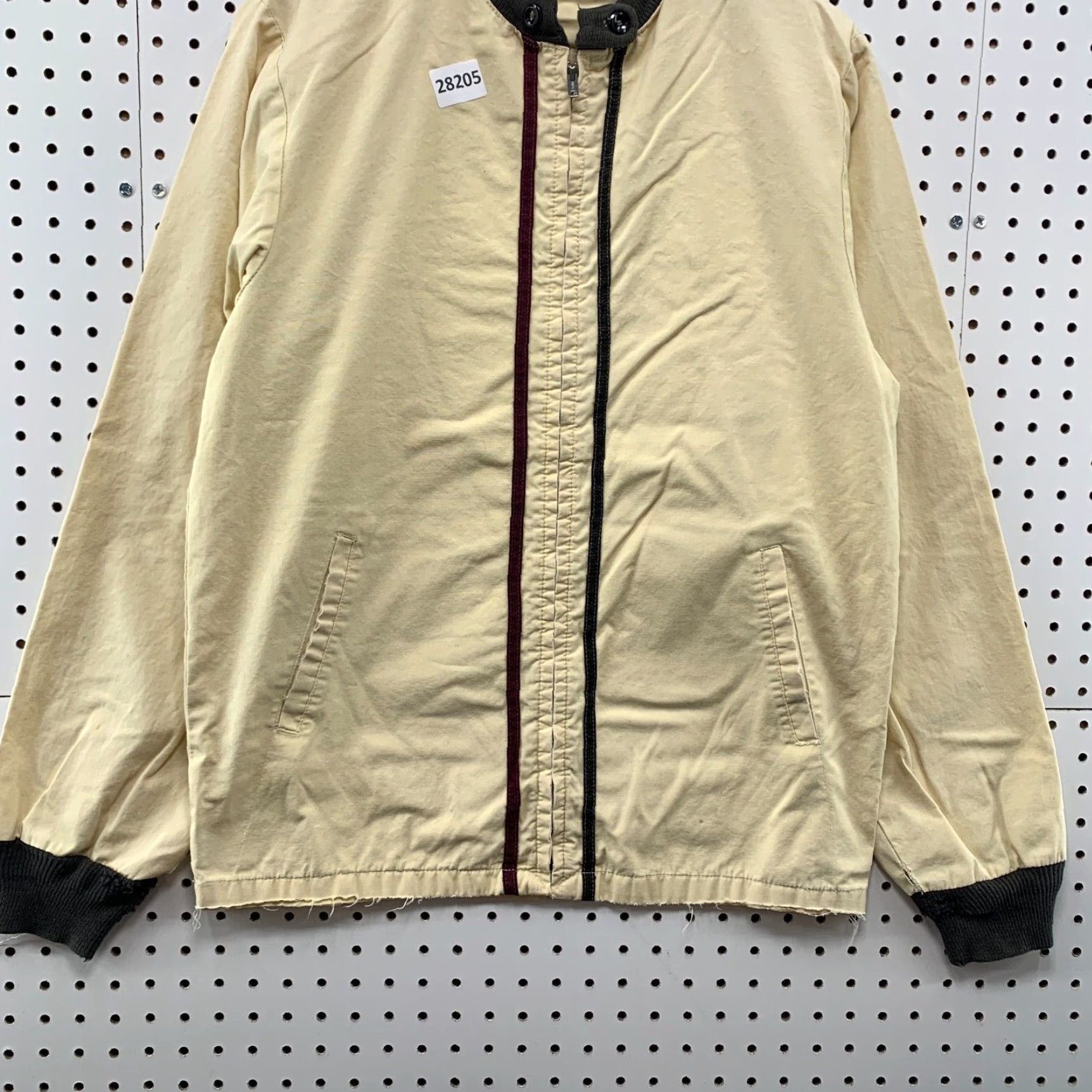 Vintage Vintage 50s Brockton Mass Windbreaker Jacket Men Large Beige Canvas ZIPPER 24x28.5 Retro Size US L / EU 52-54 / 3 - 5 Thumbnail