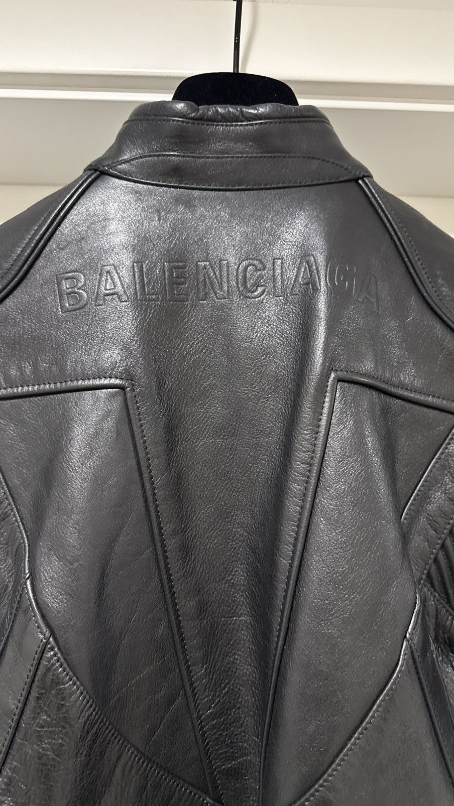 Balenciaga Balenciaga SS23 Mudshow Leather Biker Jacket Size US S / EU 44-46 / 1 - 13 Thumbnail