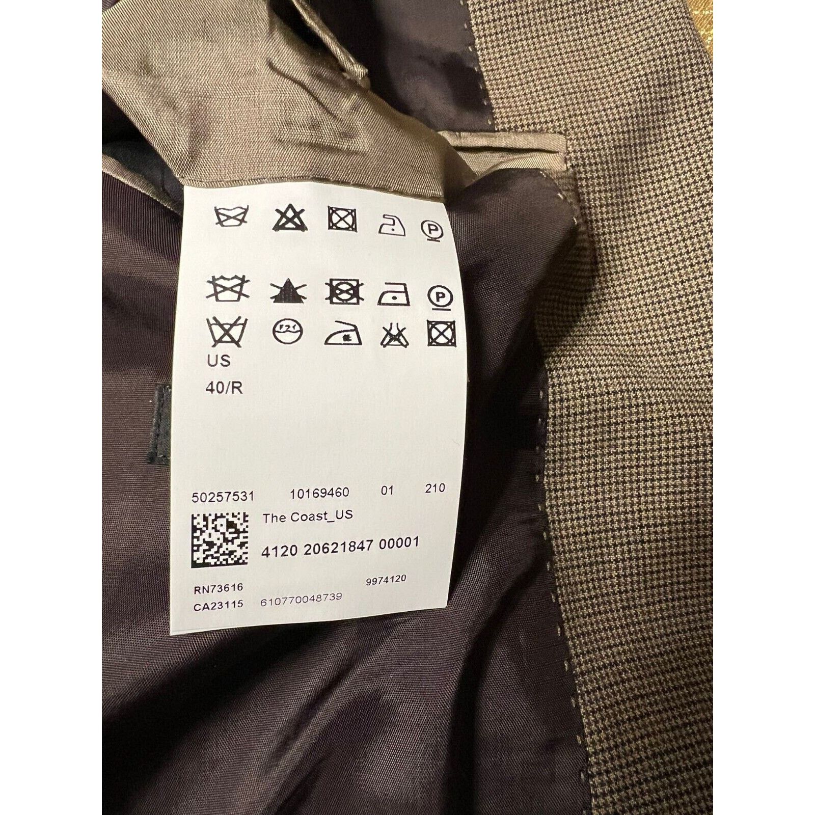 Hugo Boss Hugo Boss Mens Two Button Blazer Jacket Size 40 R Size 40R - 7 Thumbnail