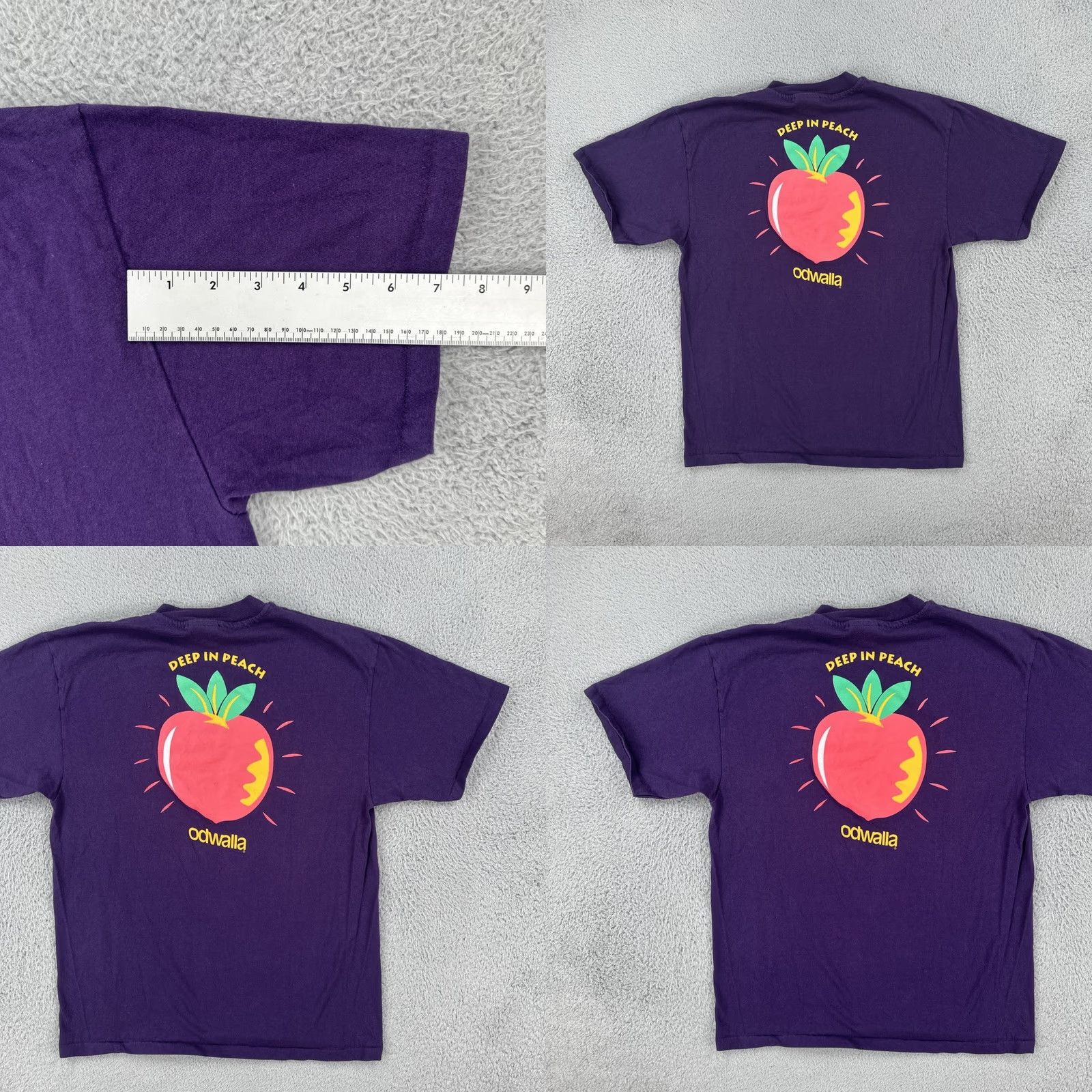 Hanes VINTAGE Hanes Beefy-T T-Shirt Purple Large 90s Hipster Hippie Mens Crew Neck Short Sleeve Size US L / EU 52-54 / 3 - 10 Thumbnail