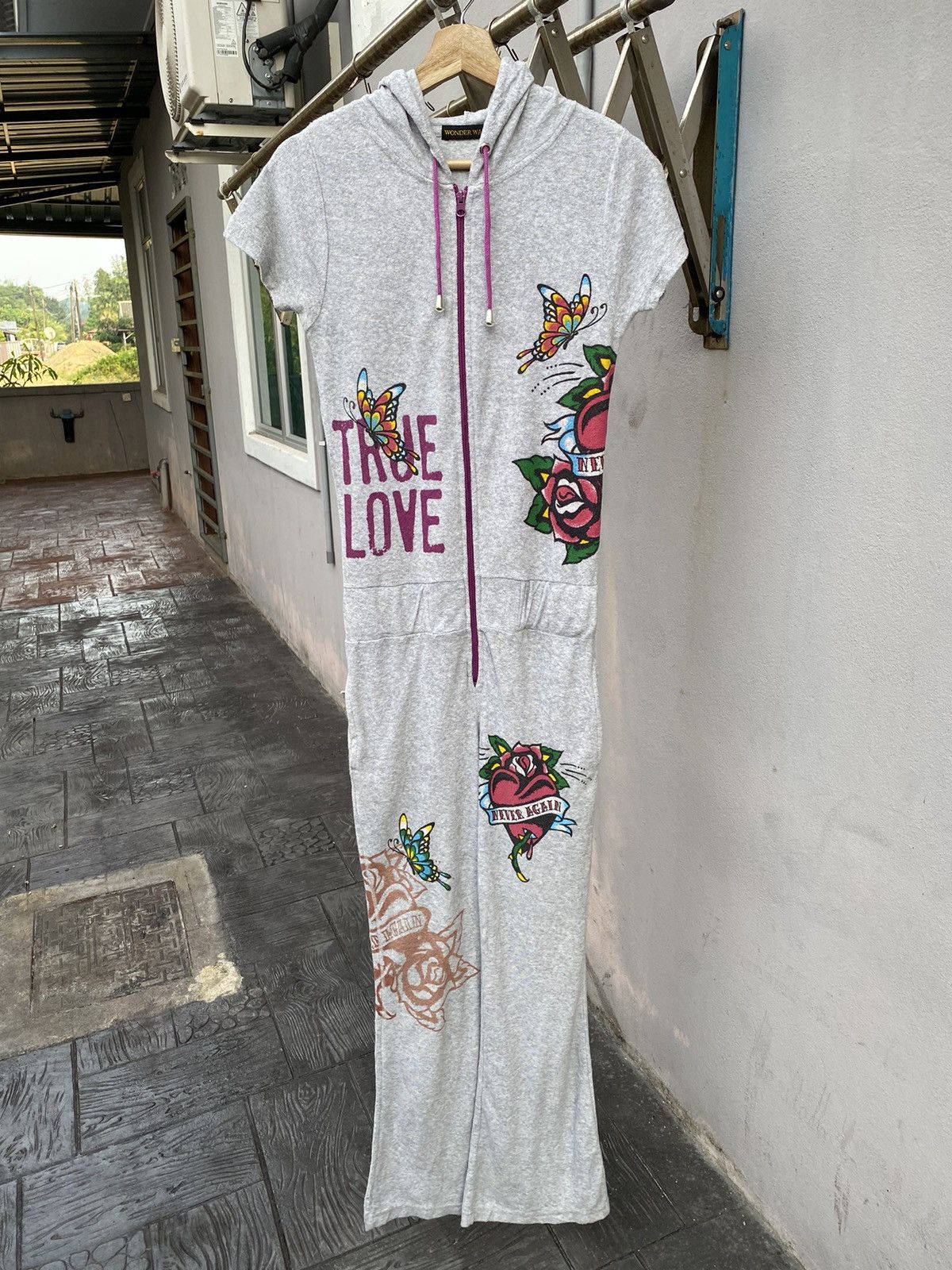 If Six Was Nine × Japanese Brand 🔥RARE🔥 Japanese Brand Multiprint Overall Hooded Jumper Size M / US 6-8 / IT 42-44 - 2 Thumbnail