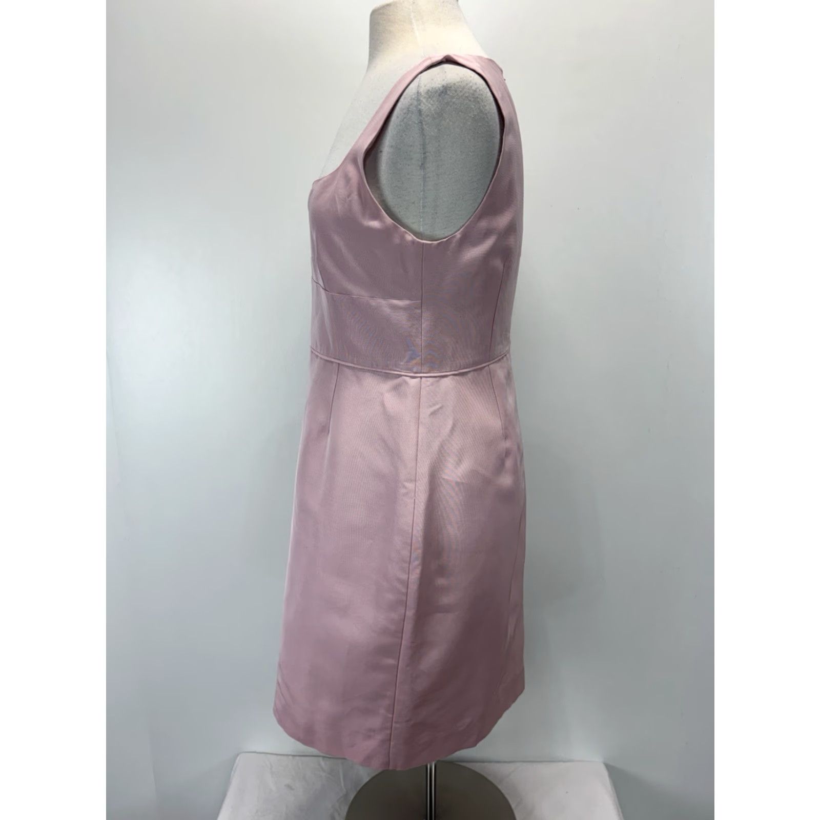 J.Crew J. Crew Mae Dress Women's Dress Size 10 Pink Sweetheart Neckline Knee Length Sleeveless Zip Formal Size L / US 10 / IT 46 - 2 Thumbnail