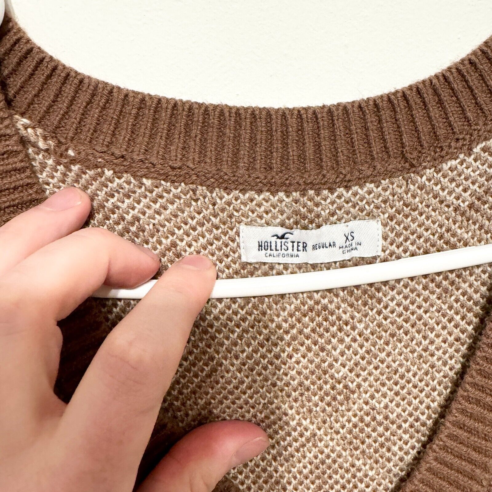 Hollister Hollister Dress XS Brown Plaid Sleeveless Knit Sweater Mini Size XS / US 0-2 / IT 36-38 - 2 Thumbnail