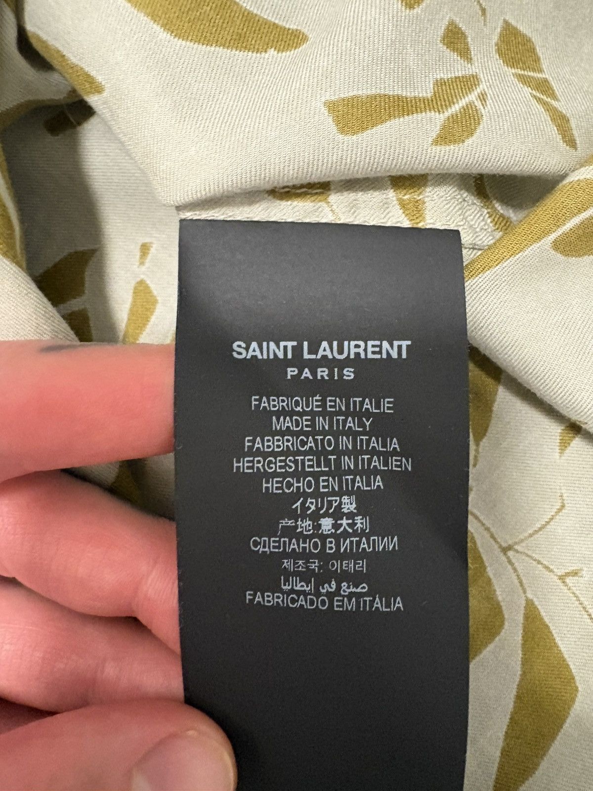 Saint Laurent Paris Saint Laurent Paris SS Tab collar 2022 Shirt Size US XS / EU 42 / 0 - 7 Thumbnail