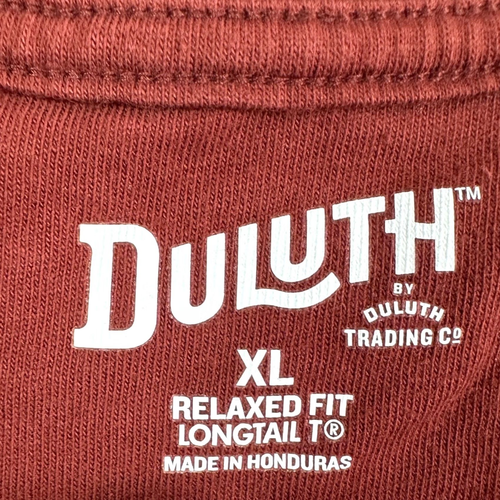 Duluth Trading Company Duluth Trading Co T-Shirt Henley Mens XL Red Work Relaxed Longtail Long Sleeve Size US XL / EU 56 / 4 - 4 Thumbnail