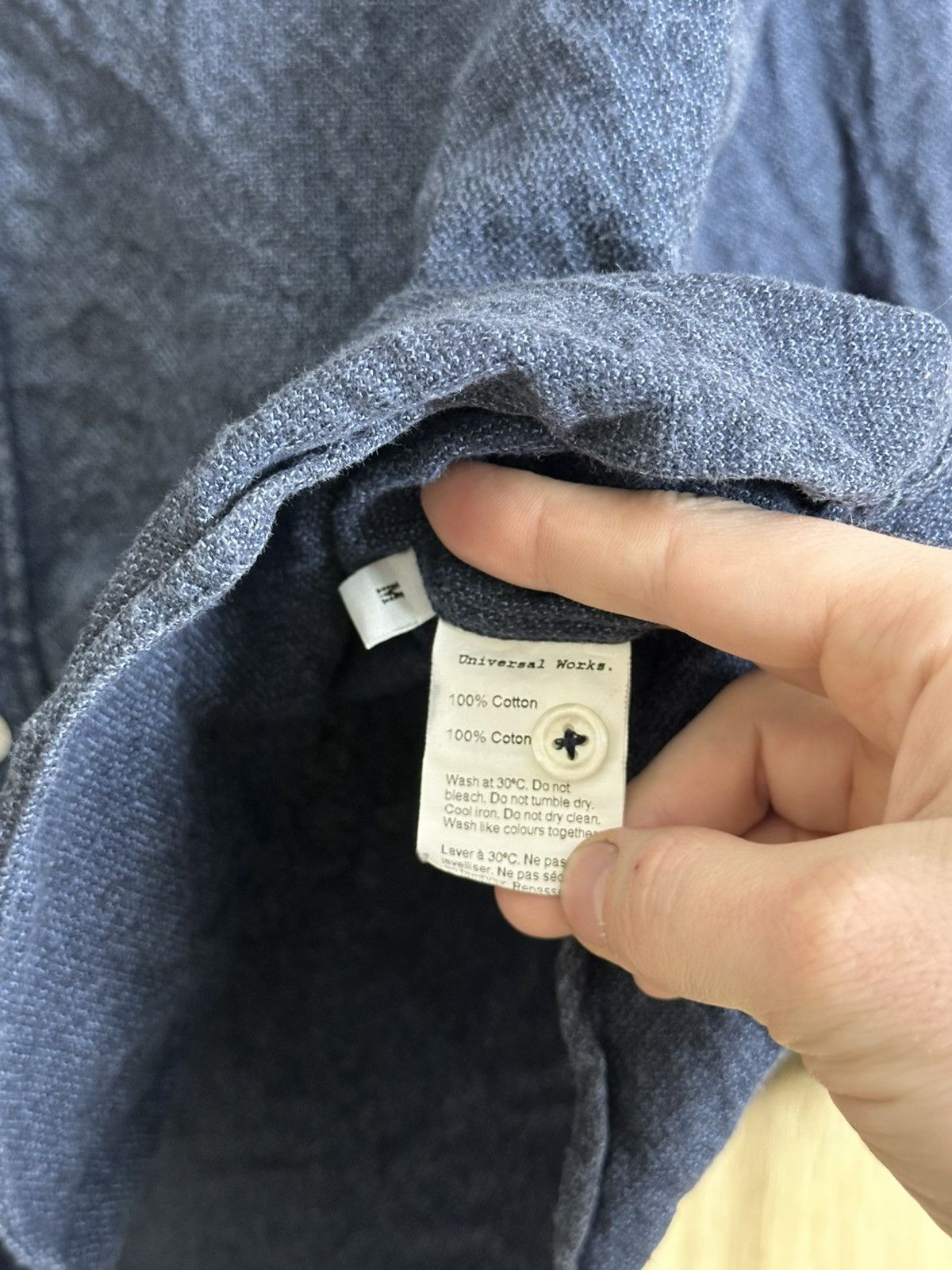 Universal Works 🔥 Universal Works Button Up Long Sleeve Casual Shirt Navy Size US M / EU 48-50 / 2 - 4 Thumbnail