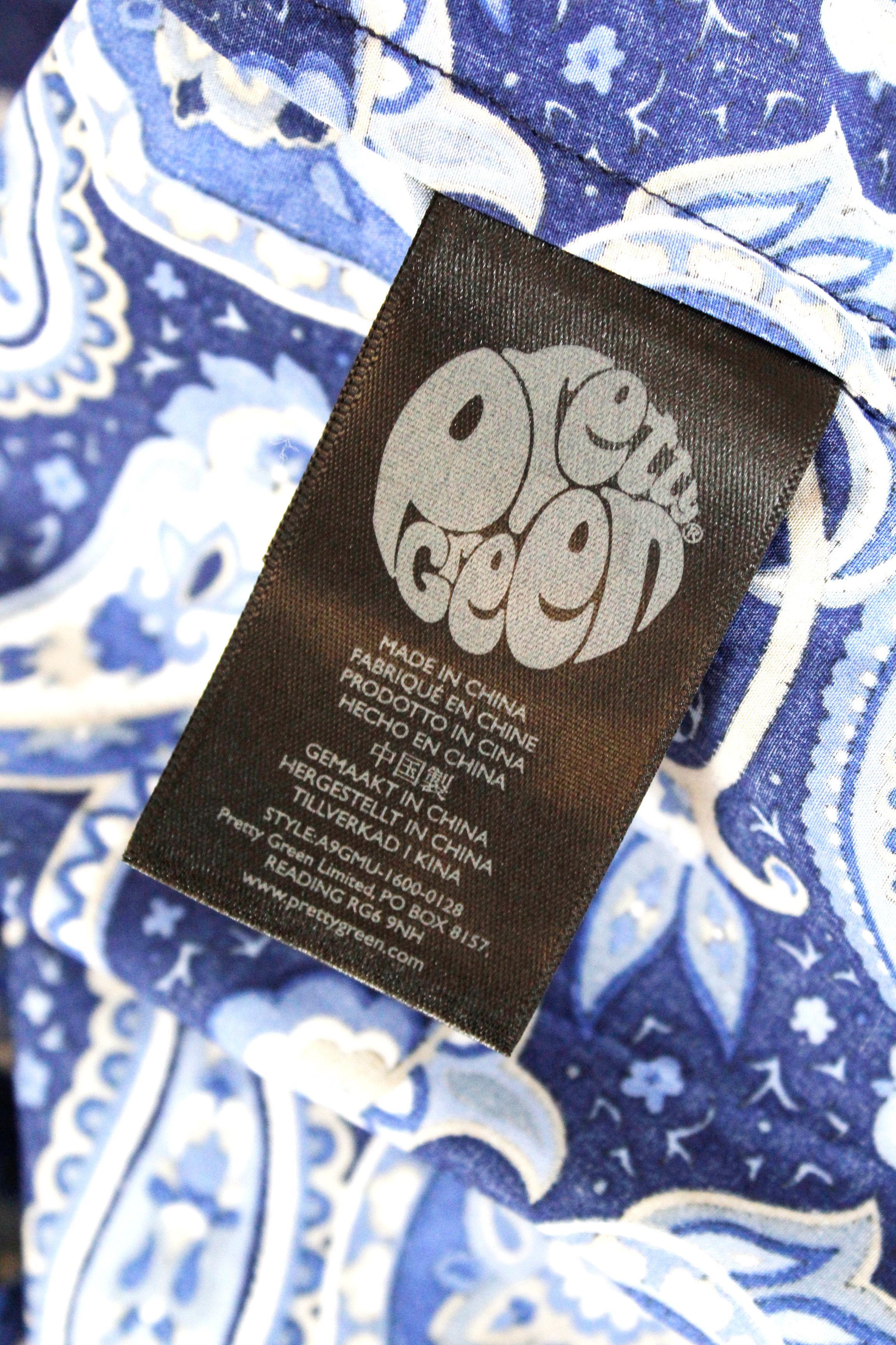 Pretty Green Pretty Green Paisley Printed Band Collar Pullover Shirt Size US L / EU 52-54 / 3 - 7 Thumbnail