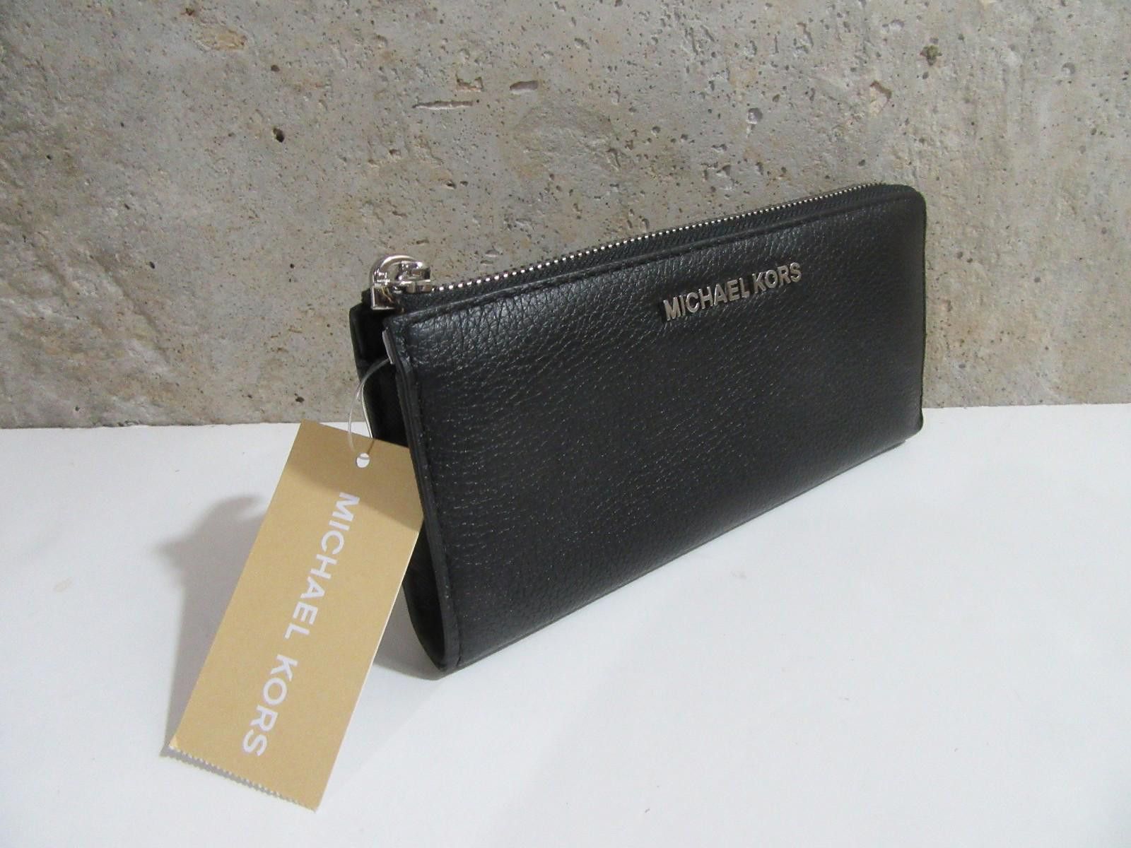 Michael Kors Michael Kors Bedford Large Three Quarter Zip Leather Wallet Size ONE SIZE - 5 Thumbnail