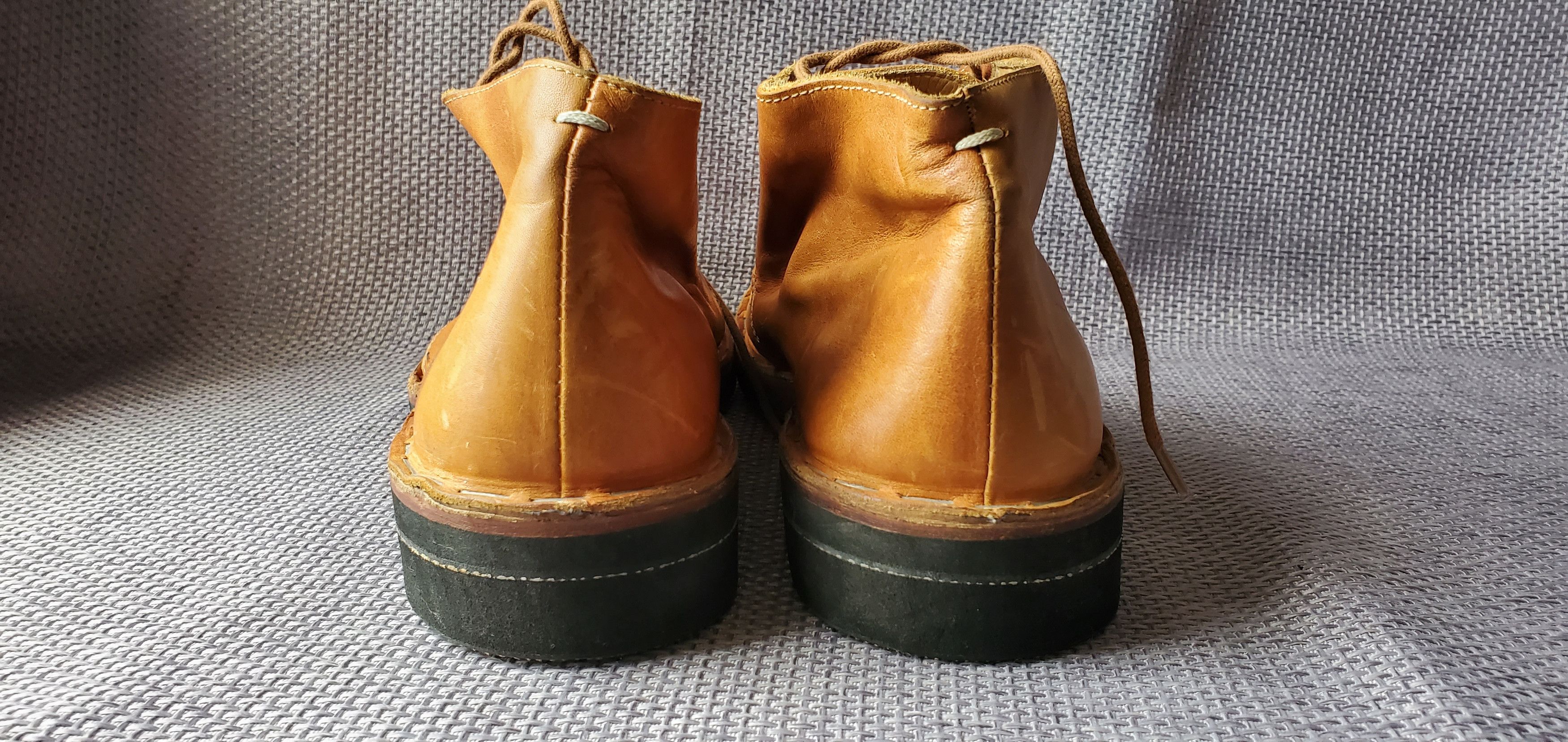 Maison Margiela Maison Margiela Staple Stitched Brown Leather Boots Size US 8.5 / EU 41-42 - 8 Thumbnail