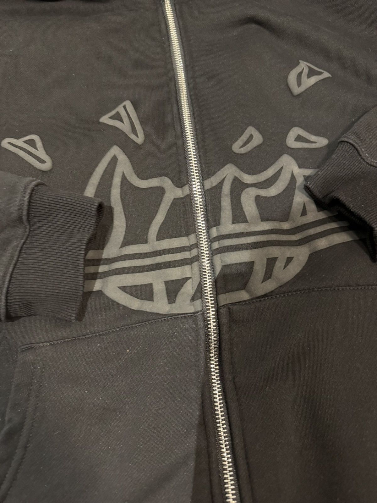 Vintage FIRE RARE PUFF PRINT ZIP UP Size US S / EU 44-46 / 1 - 1 Thumbnail